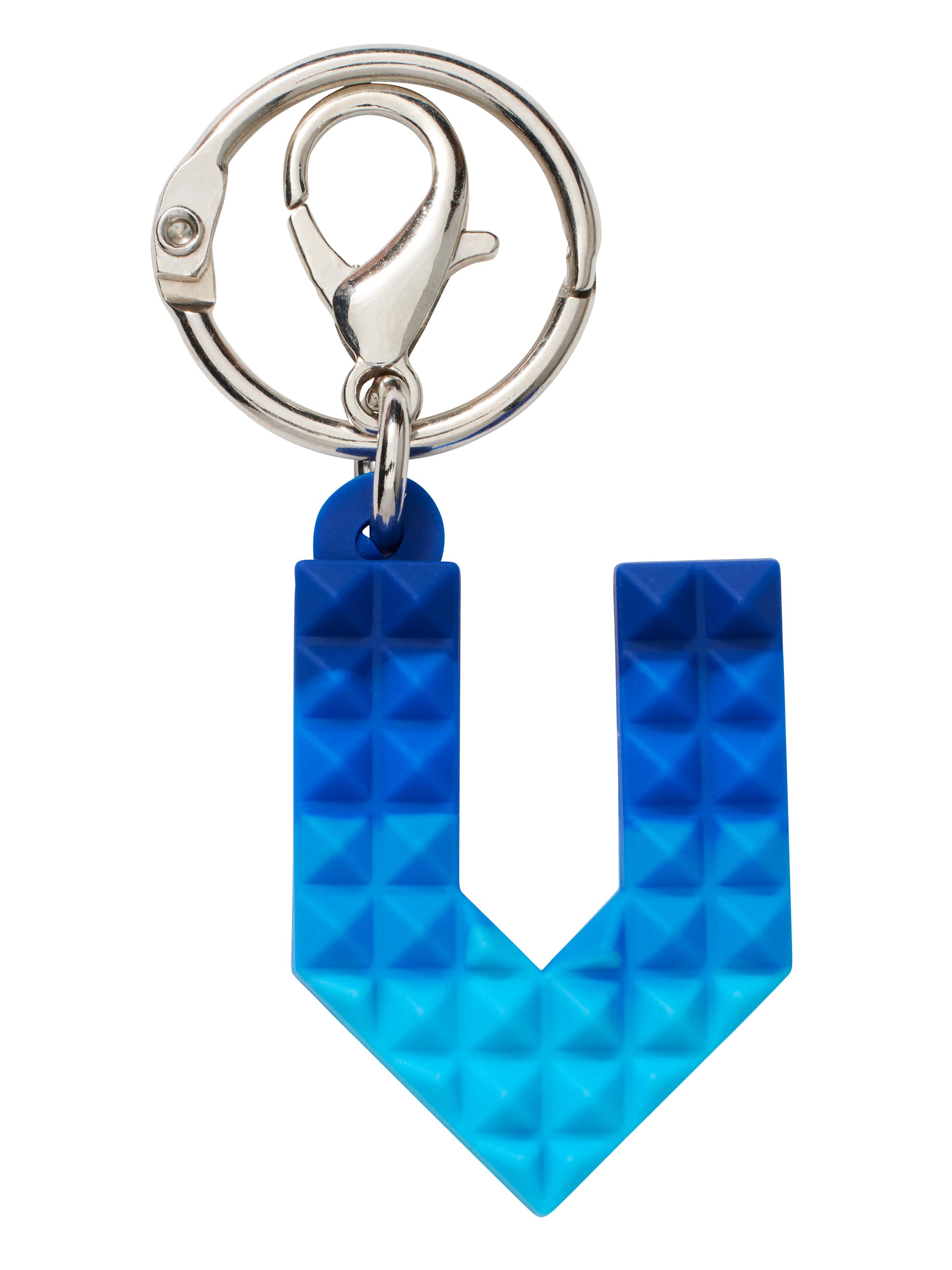 Spikey Blue Add-On Mini Alphabet Keyring