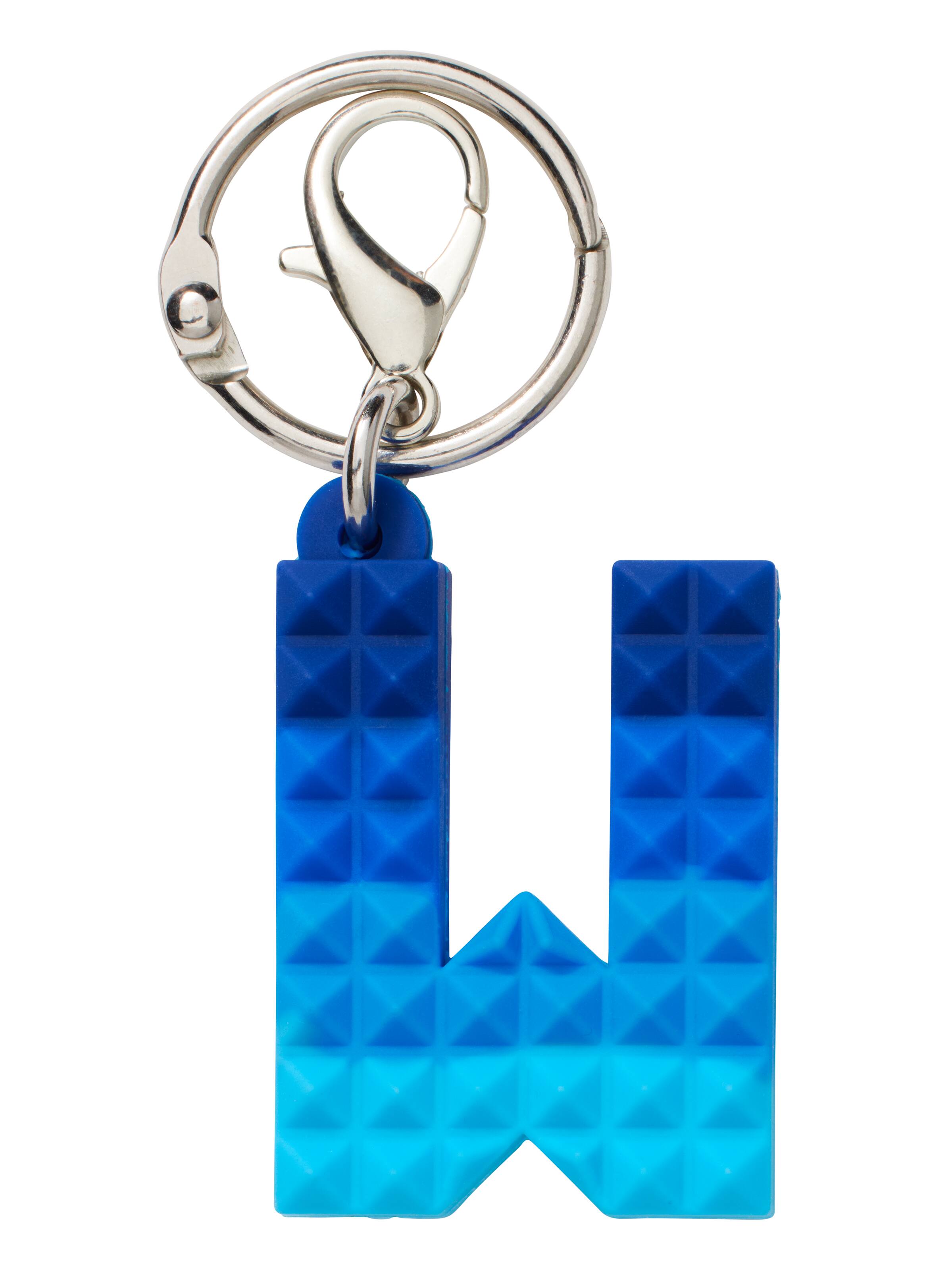Spikey Blue Add-On Mini Alphabet Keyring
