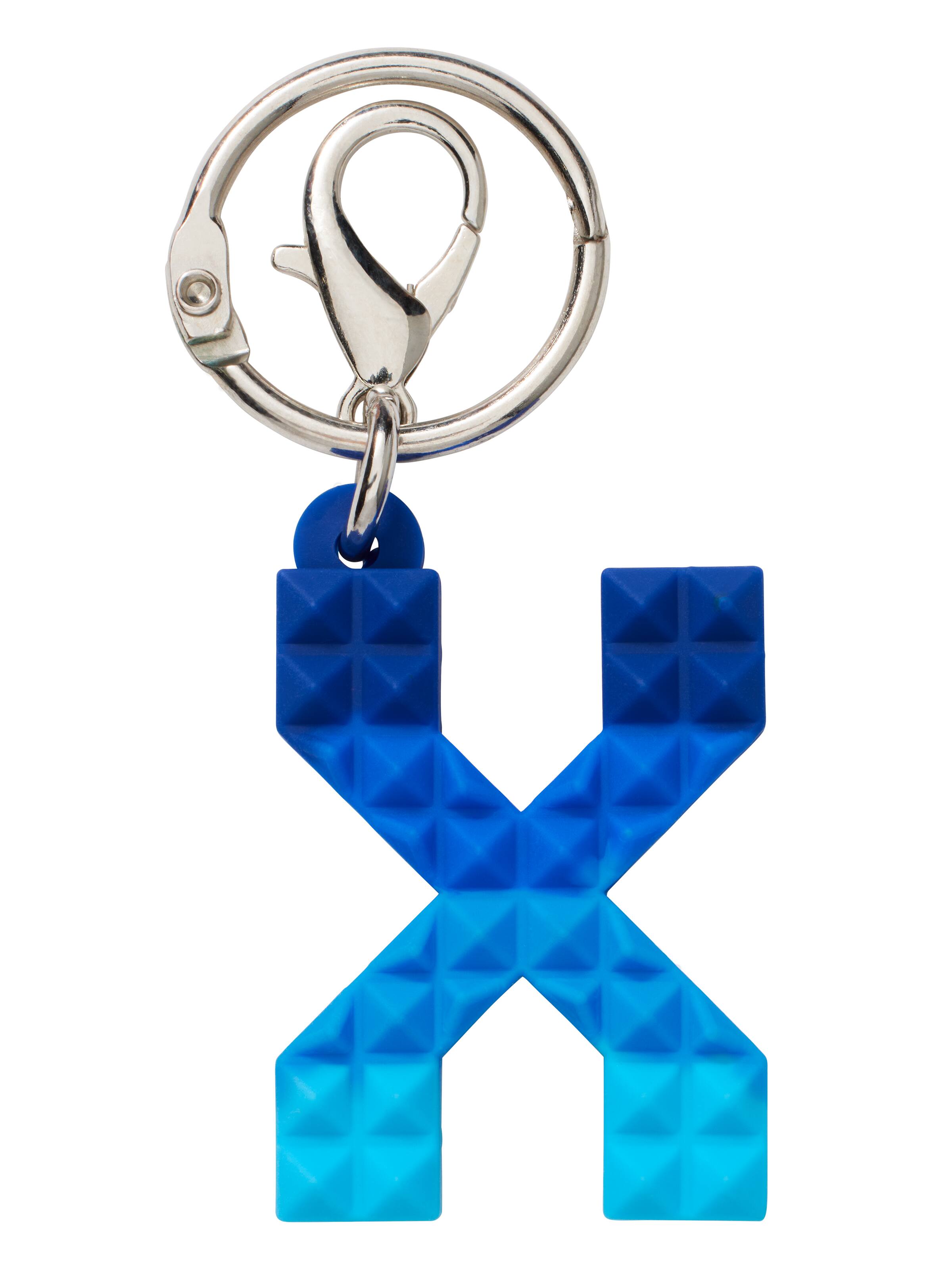 Spikey Blue Add-On Mini Alphabet Keyring