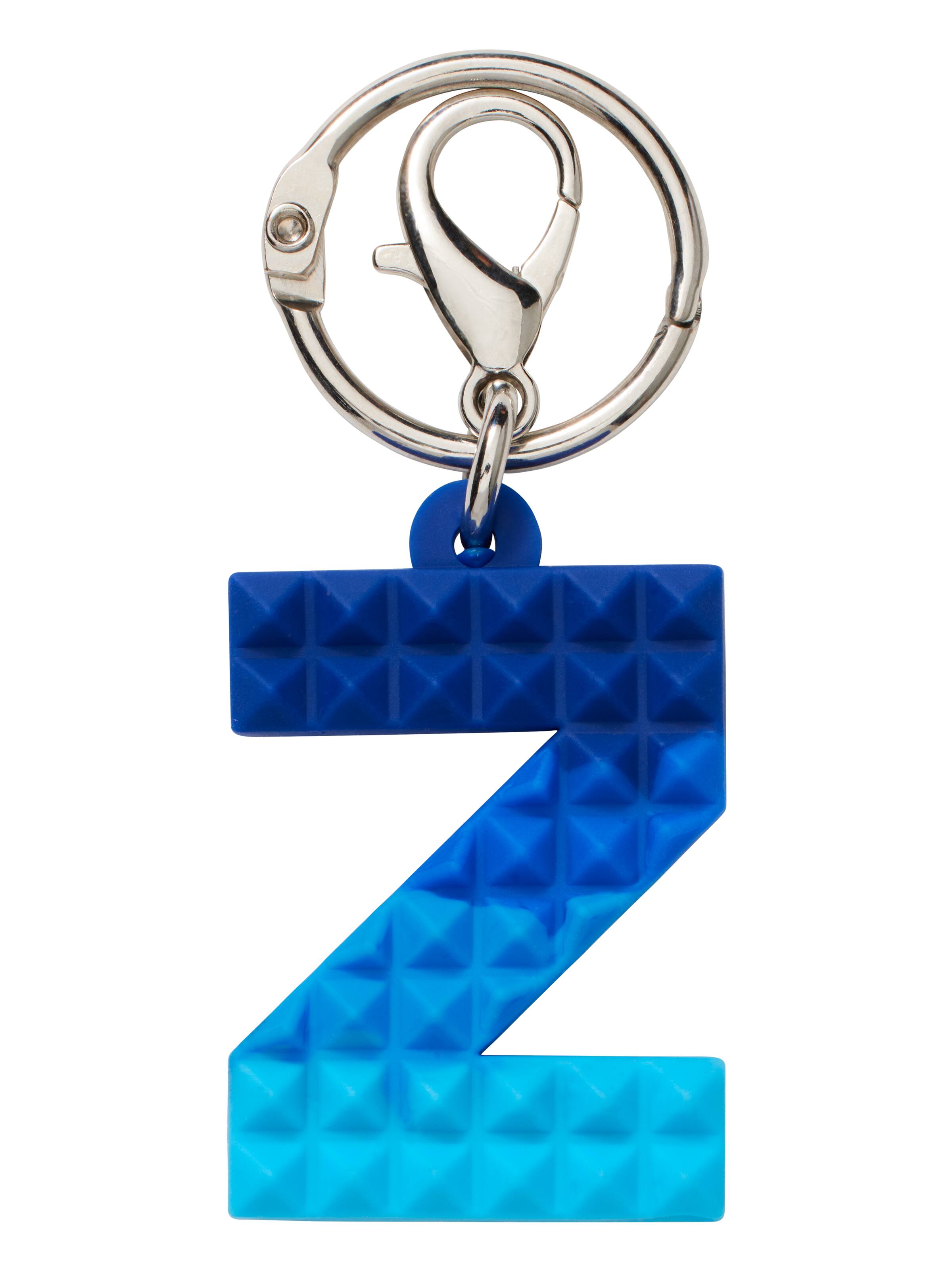 Spikey Blue Add-On Mini Alphabet Keyring