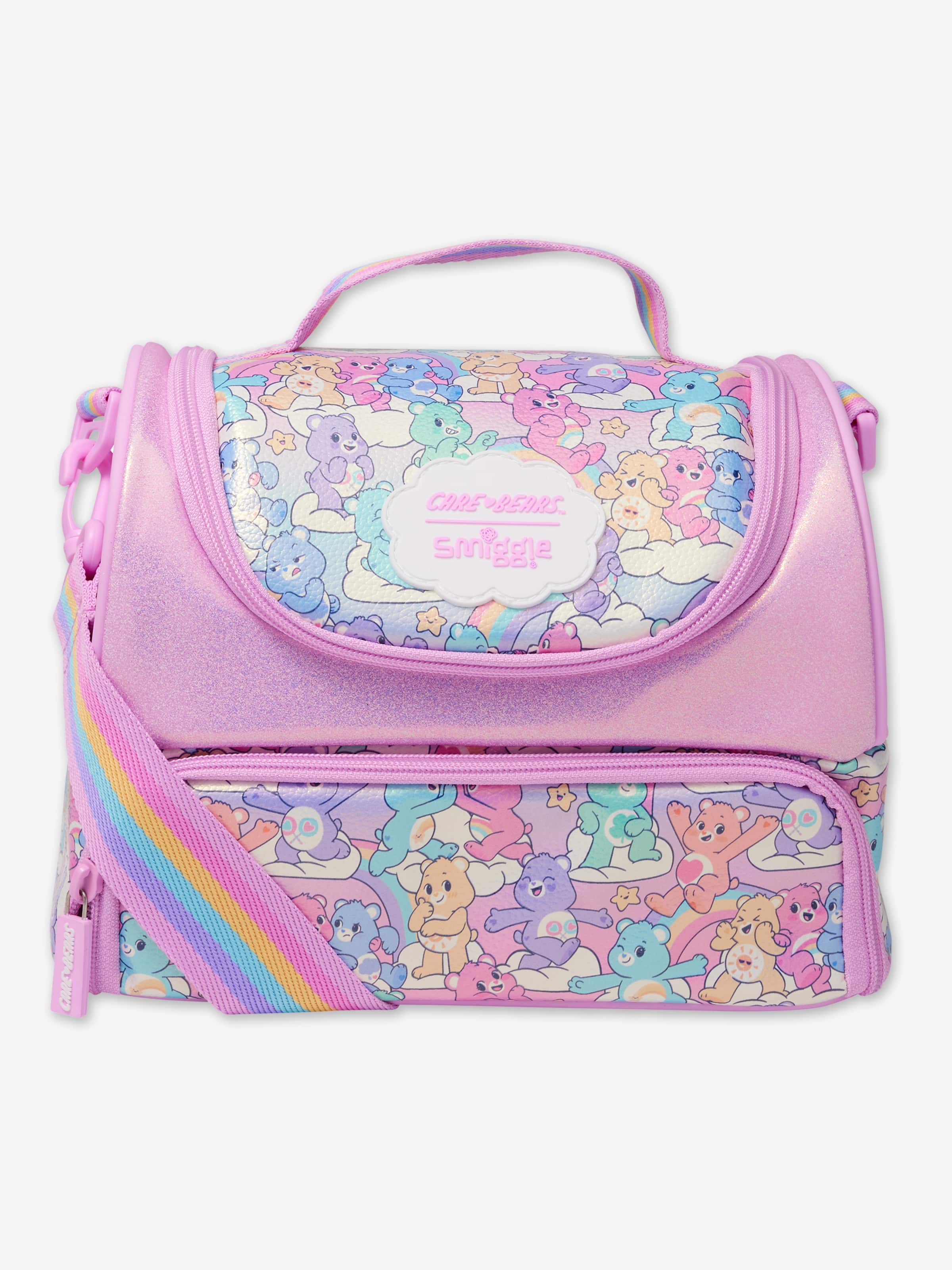 Care Bears Large Double Compartment Lunchbox With Strap
