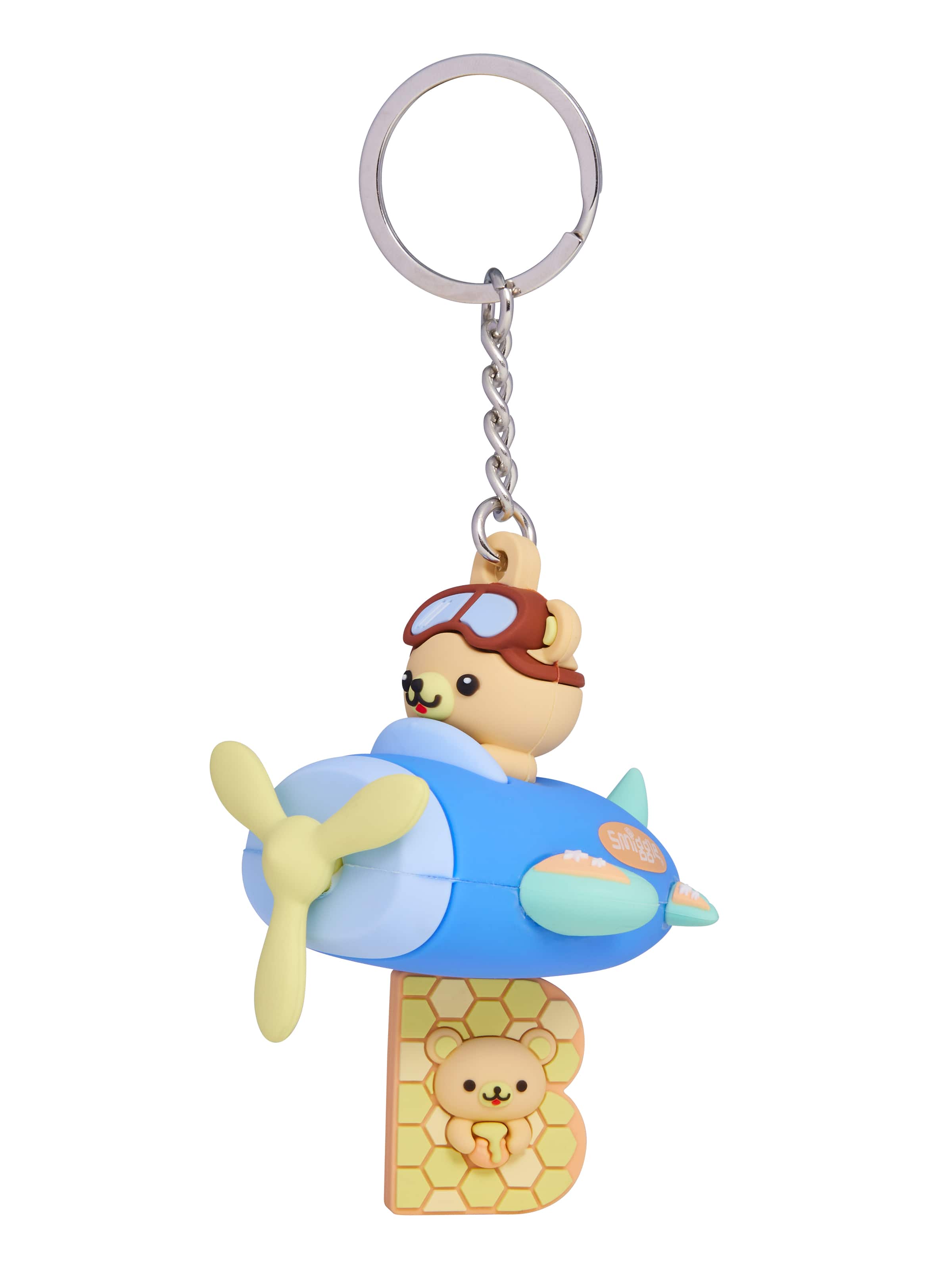 Spinning Plane Alphabet Keyring