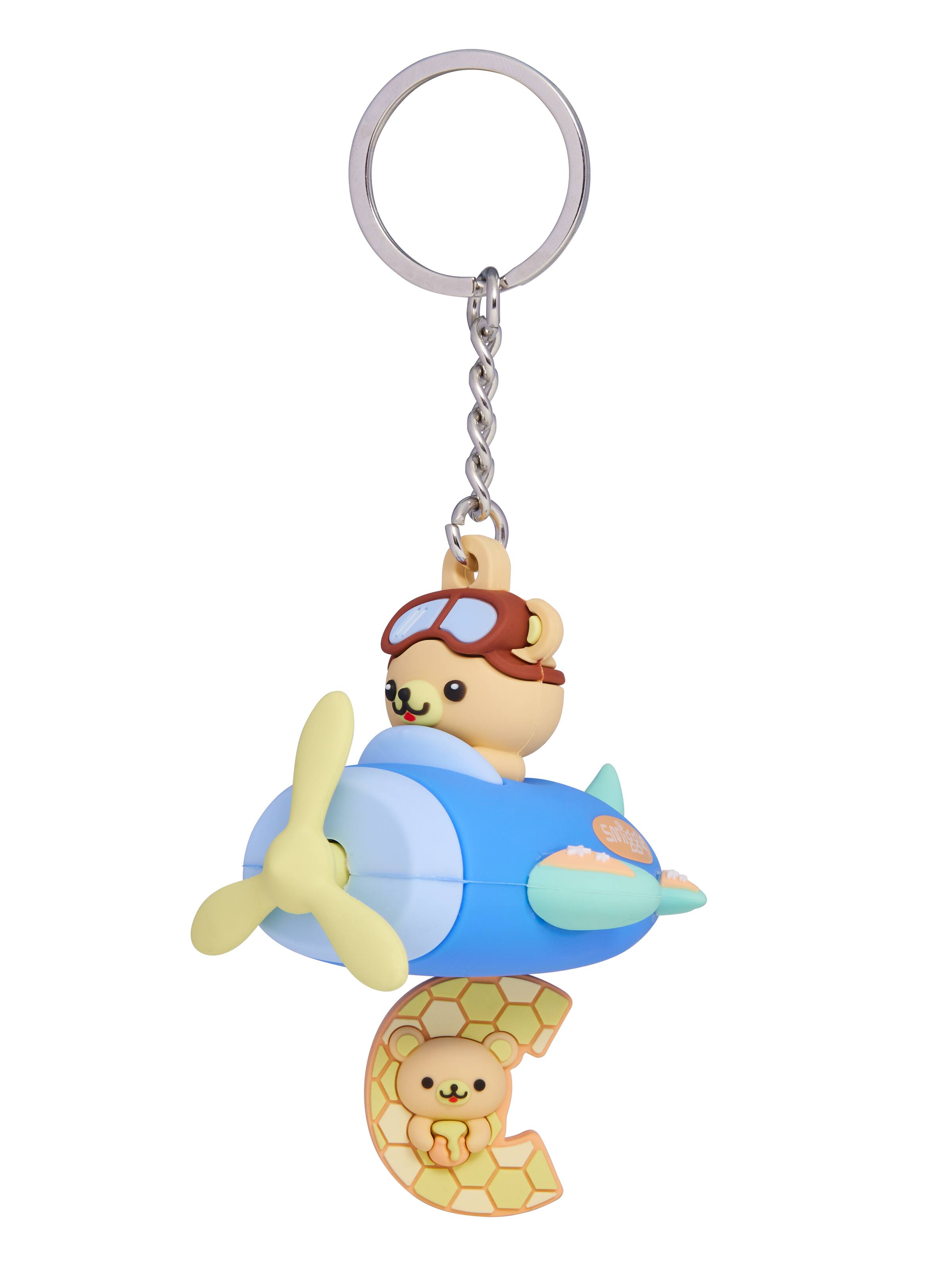 Spinning Plane Alphabet Keyring