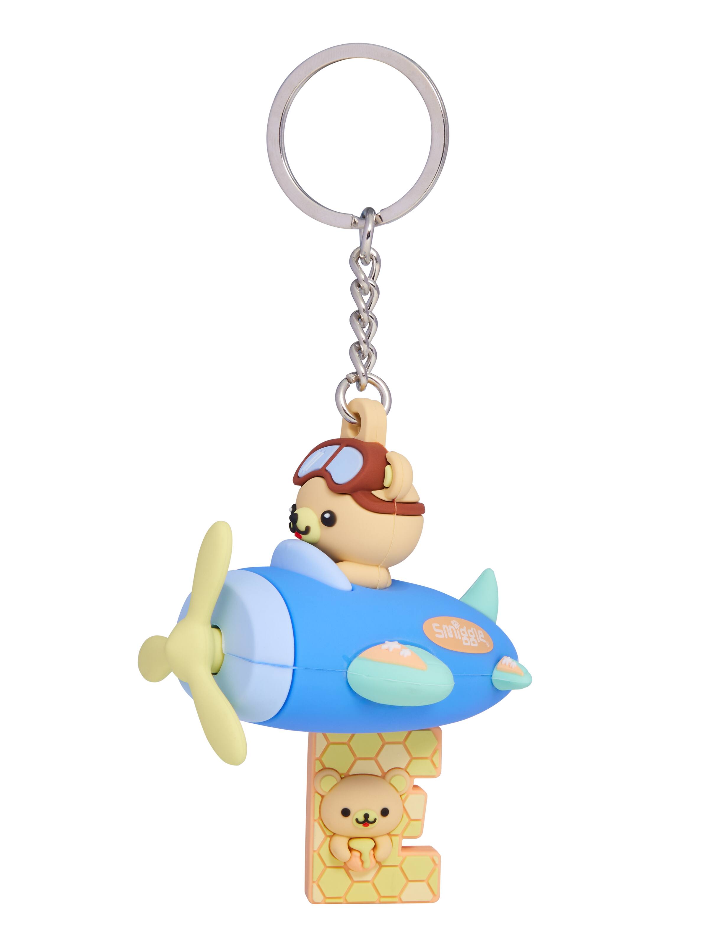 Spinning Plane Alphabet Keyring
