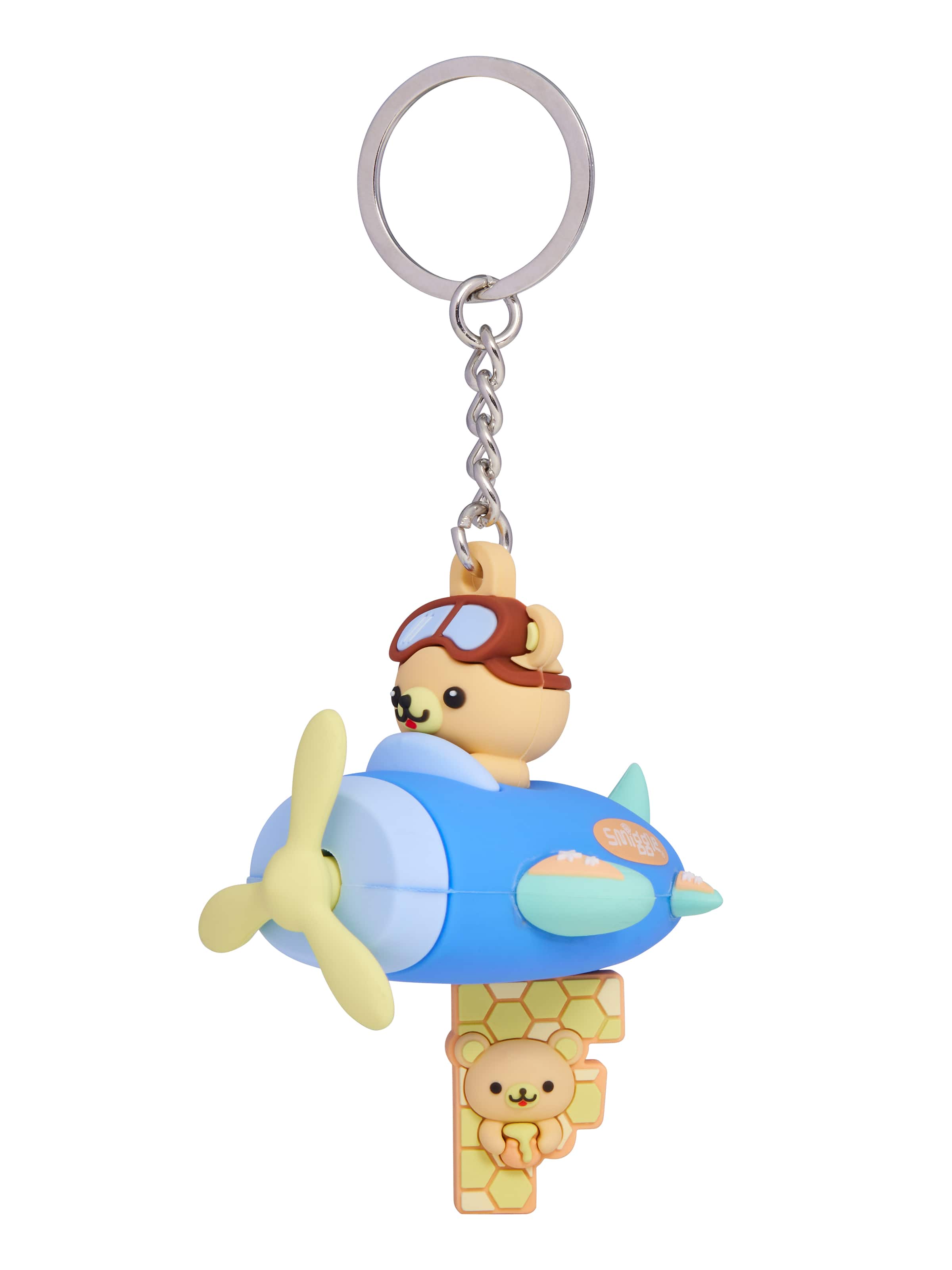 Spinning Plane Alphabet Keyring