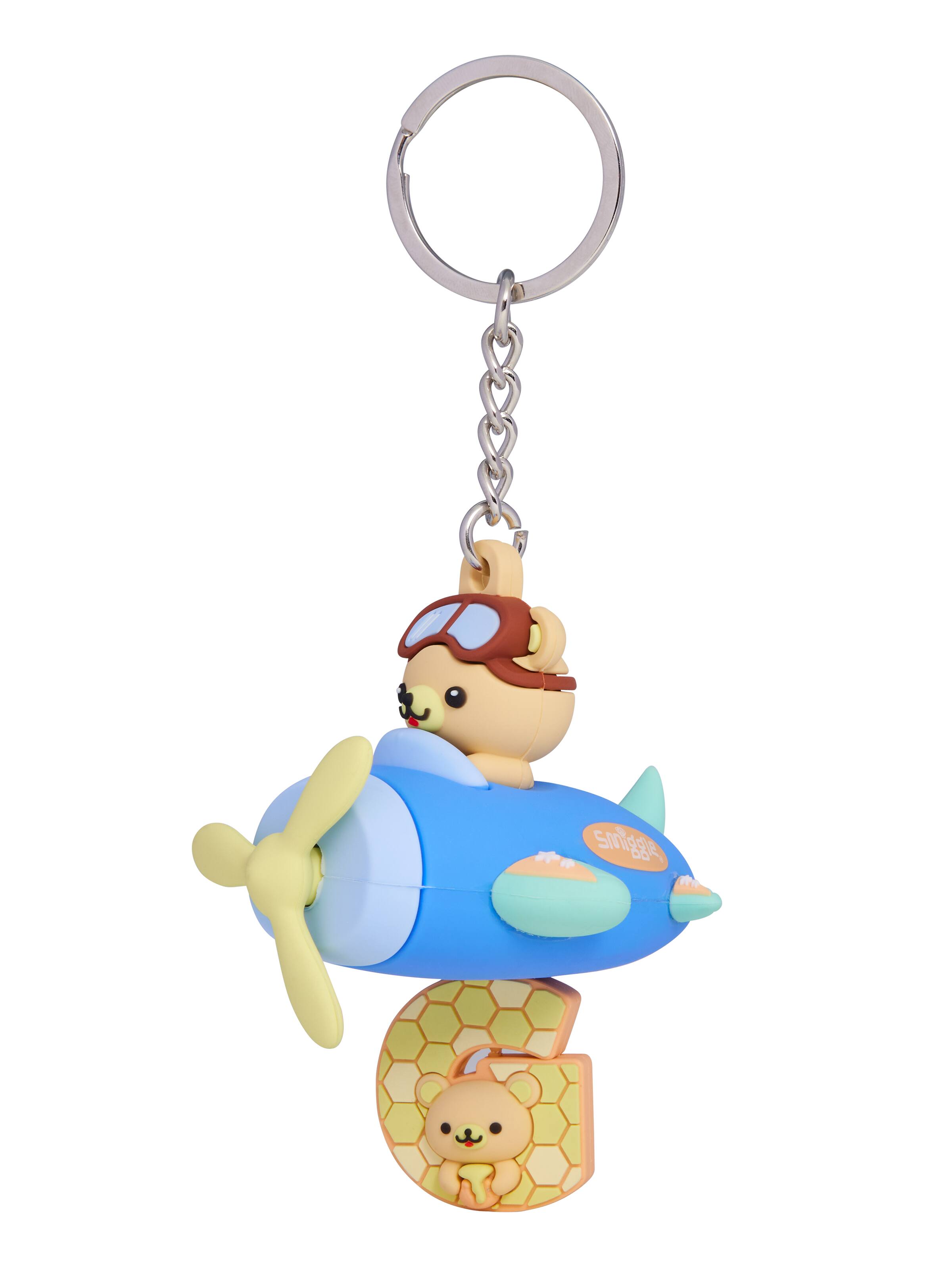 Spinning Plane Alphabet Keyring