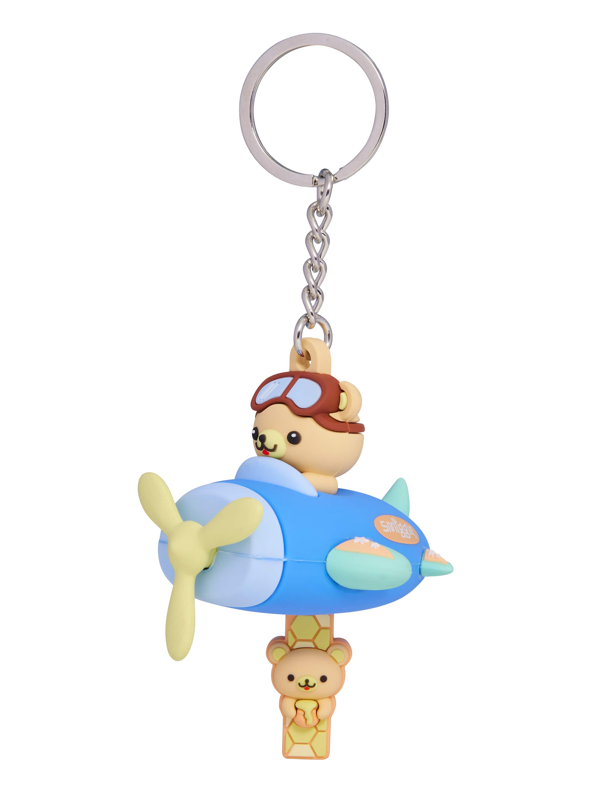 Spinning Plane Alphabet Keyring
