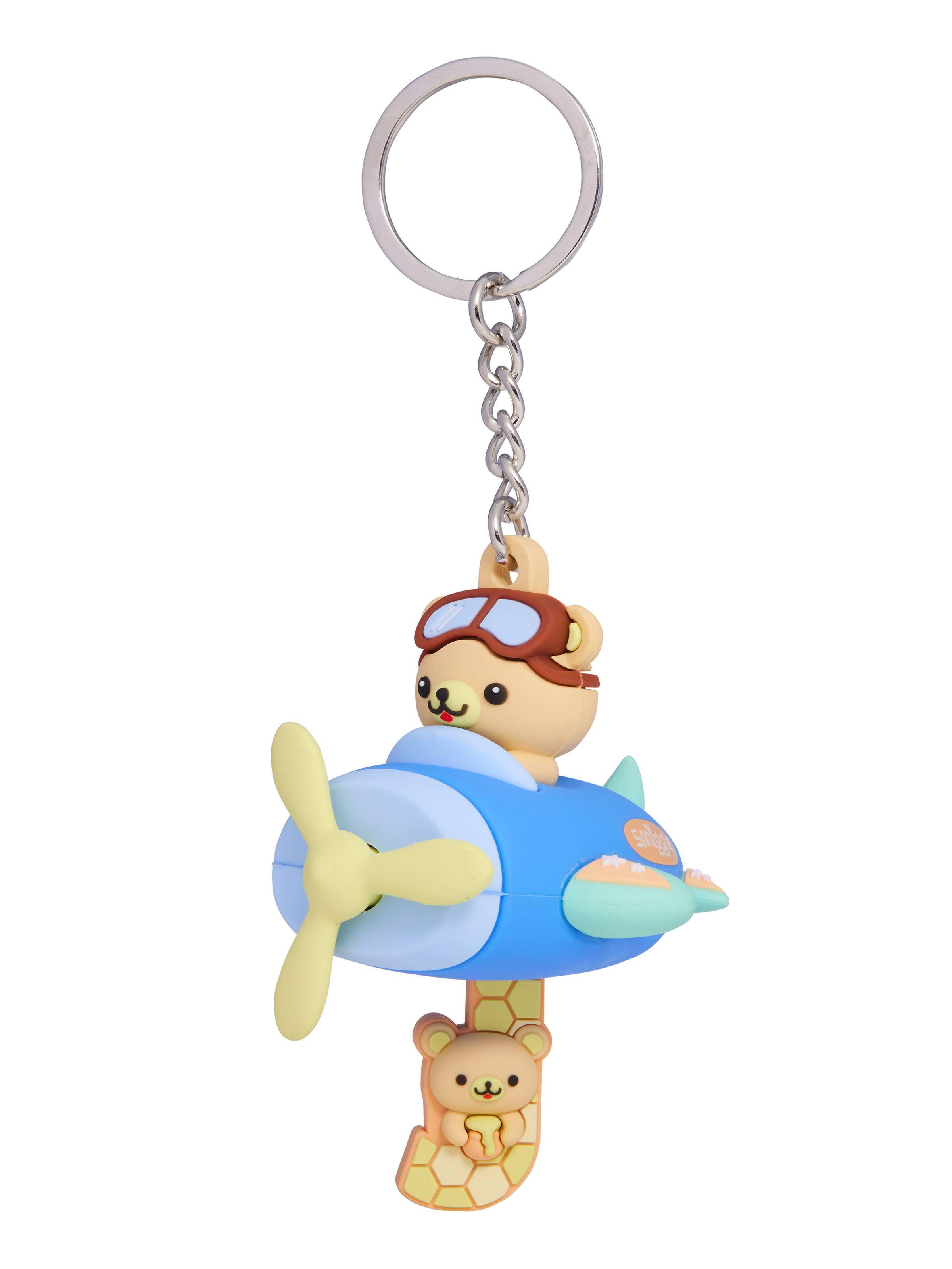 Spinning Plane Alphabet Keyring