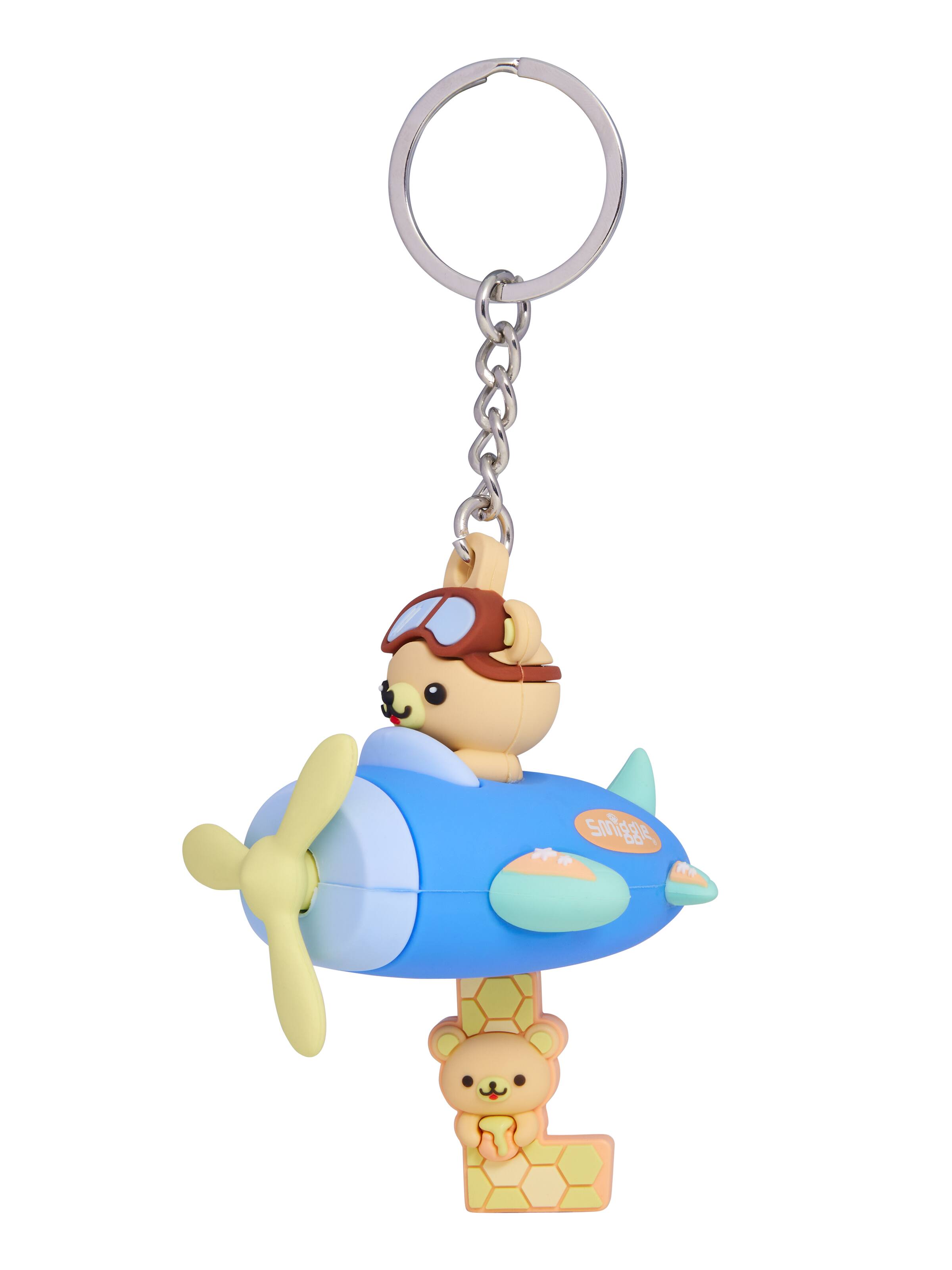 Spinning Plane Alphabet Keyring