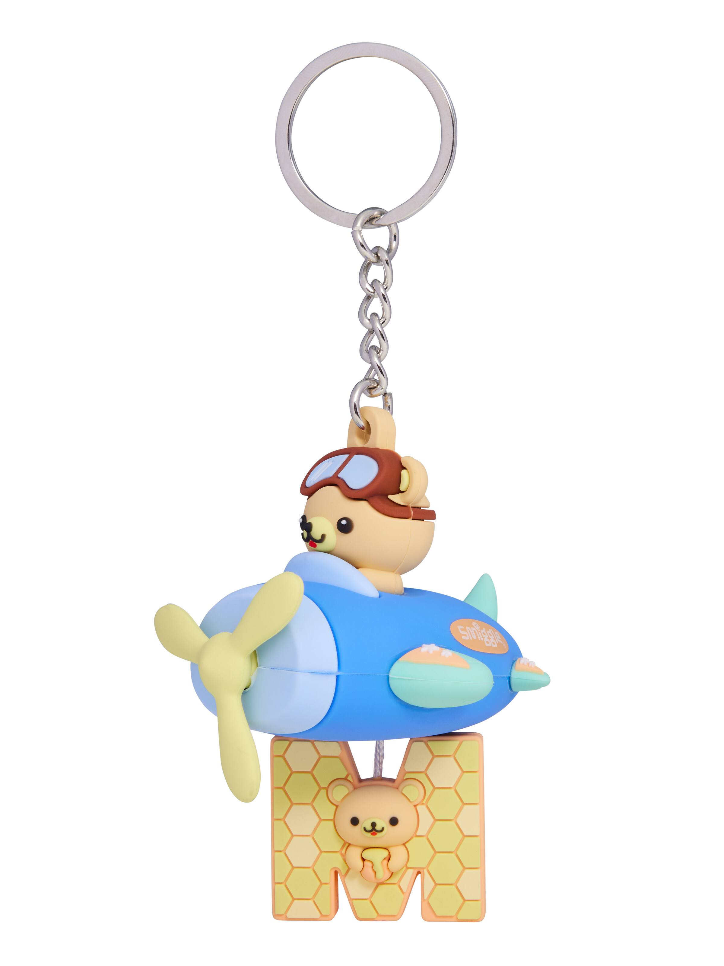 Spinning Plane Alphabet Keyring