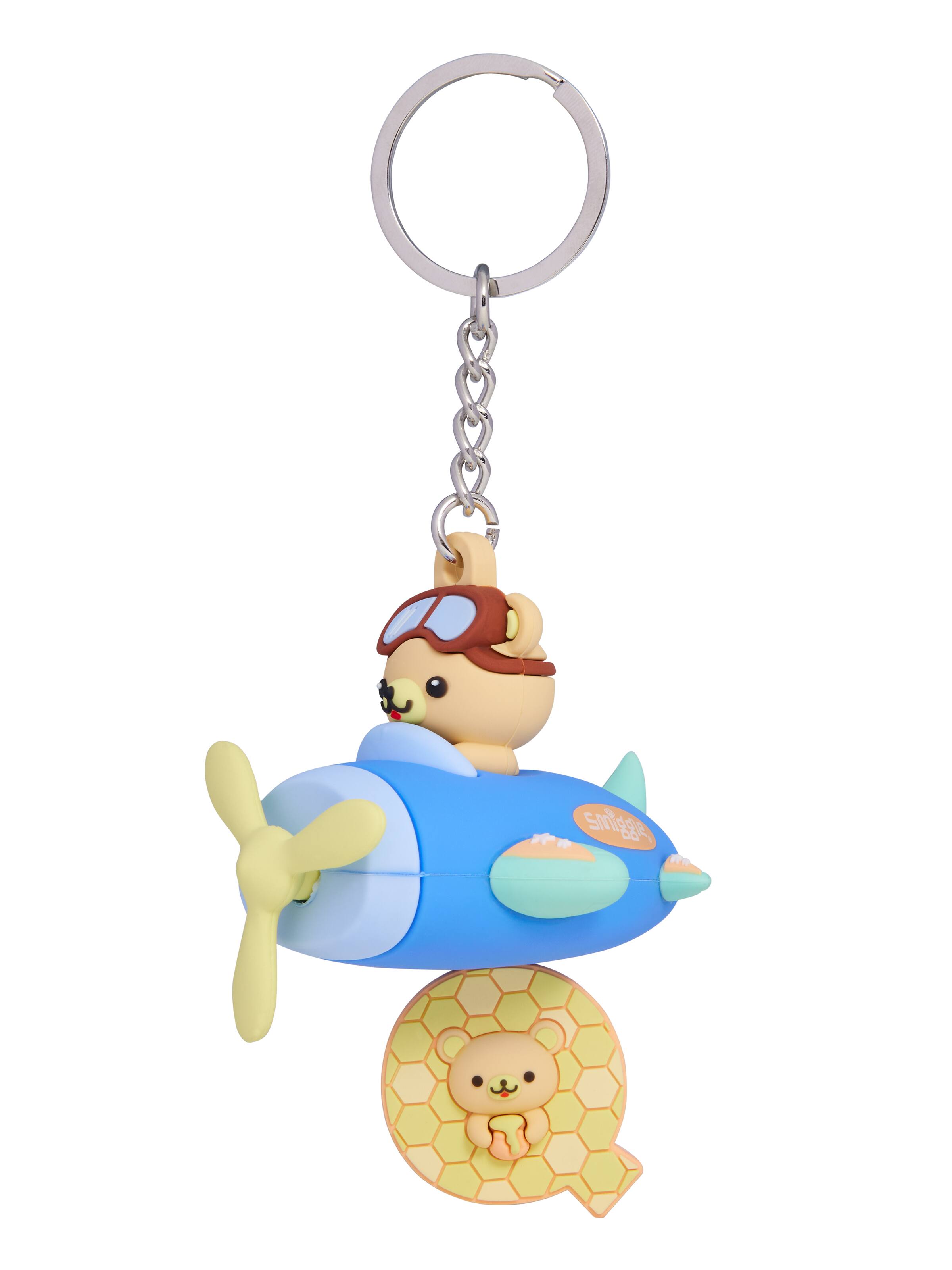 Spinning Plane Alphabet Keyring