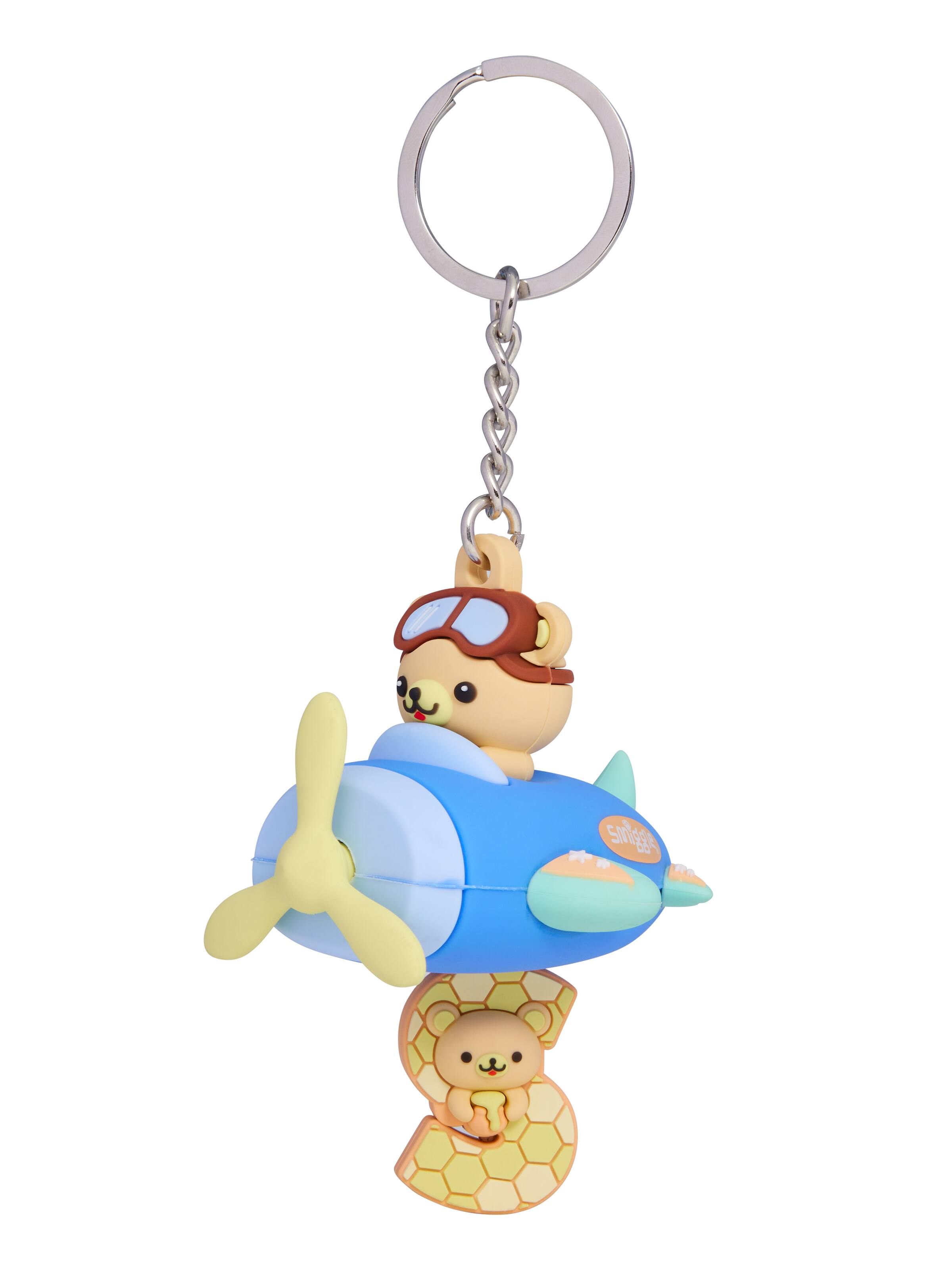 Spinning Plane Alphabet Keyring