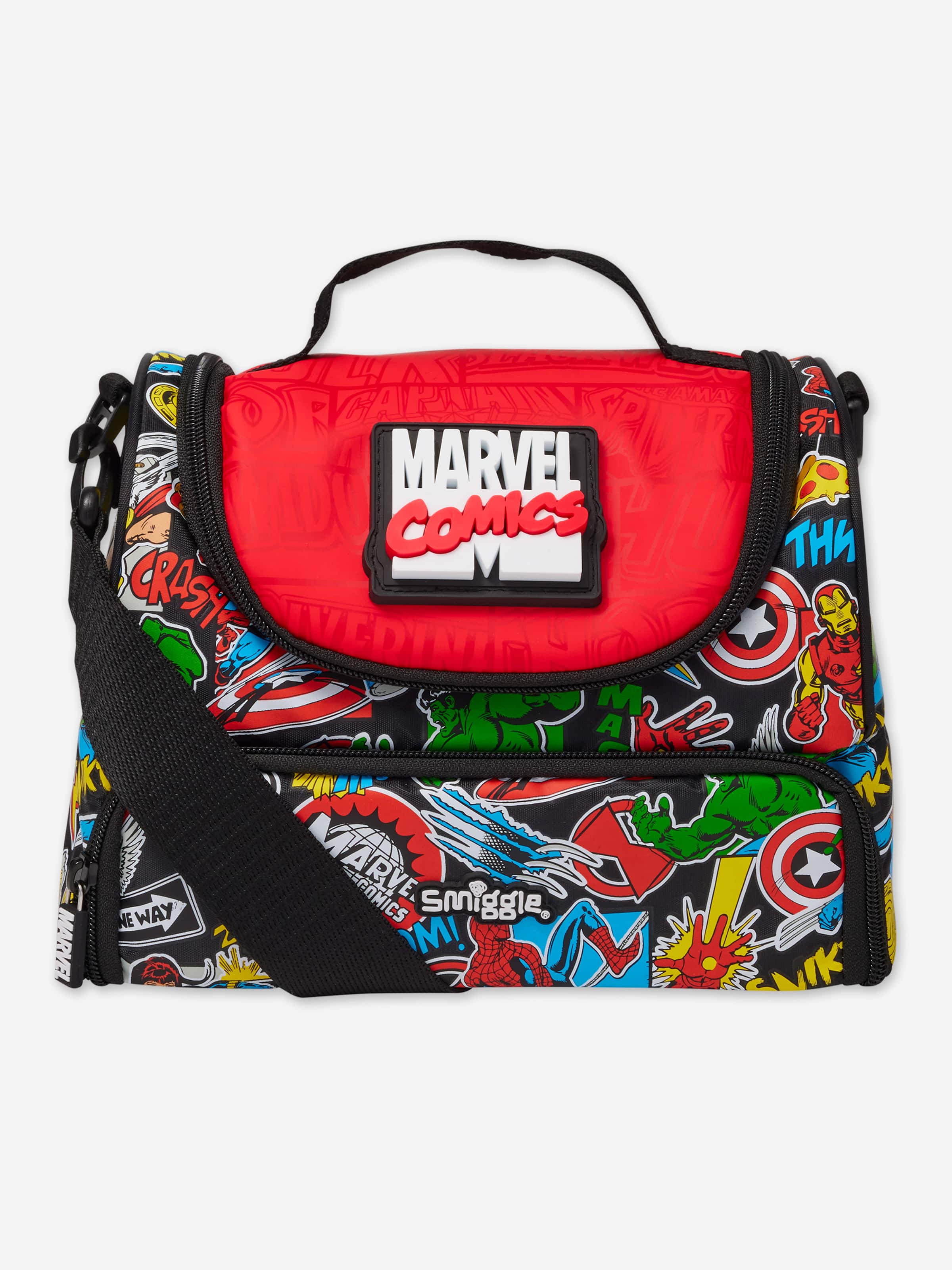 Marvel Large Double Compartment Lunchbox With Strap