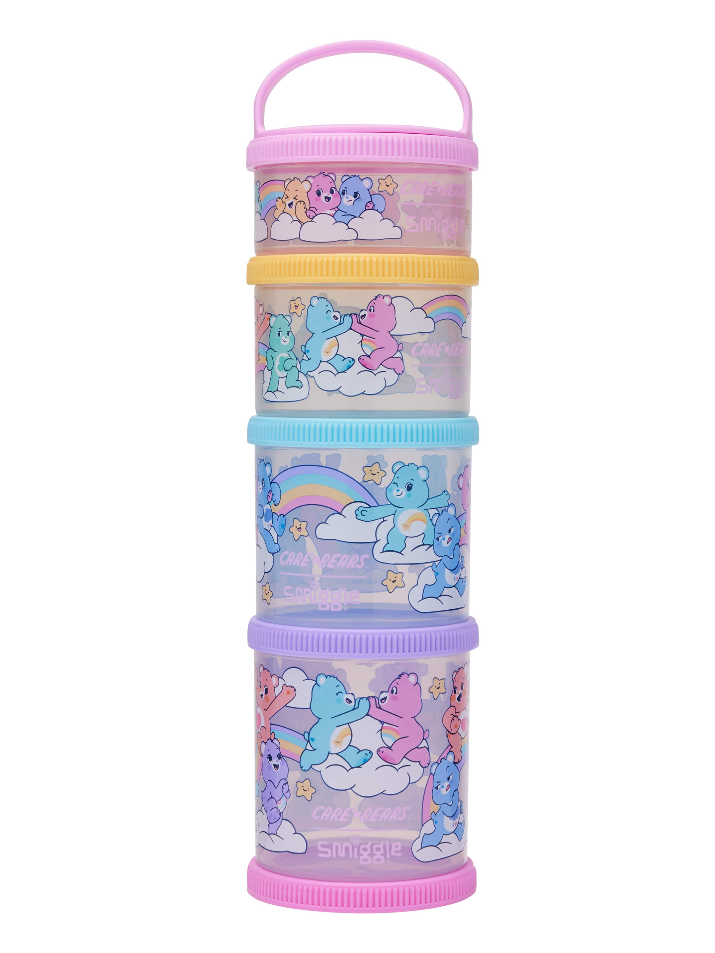Care Bears Large Snack & Stack Containers X4