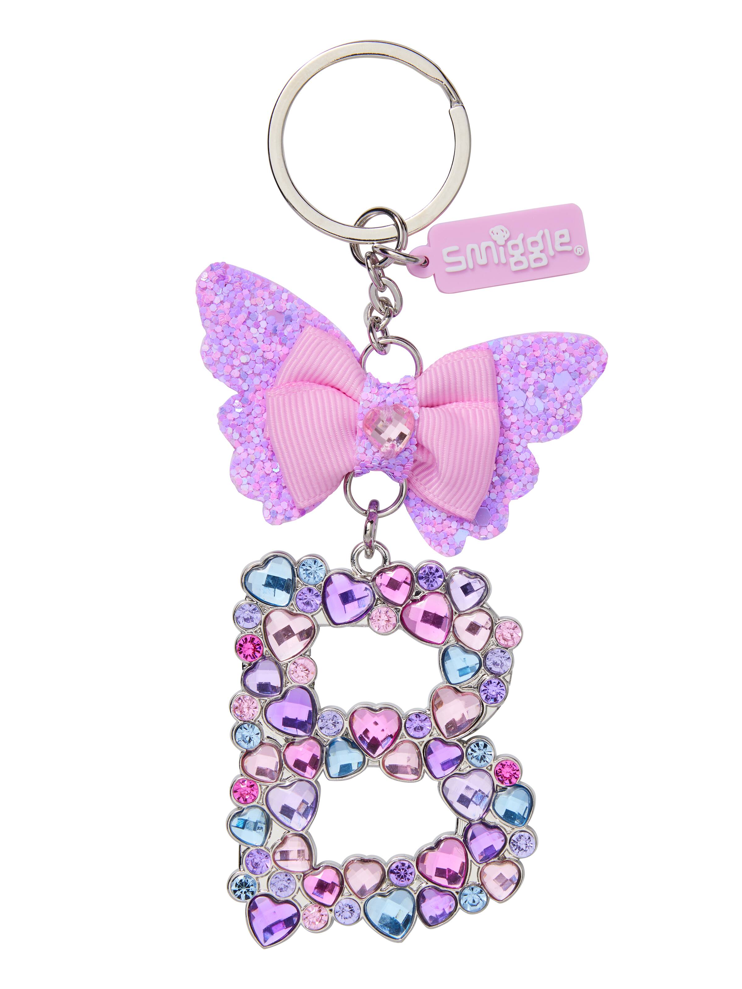 Butterfly Jewel  Alphabet Keyring