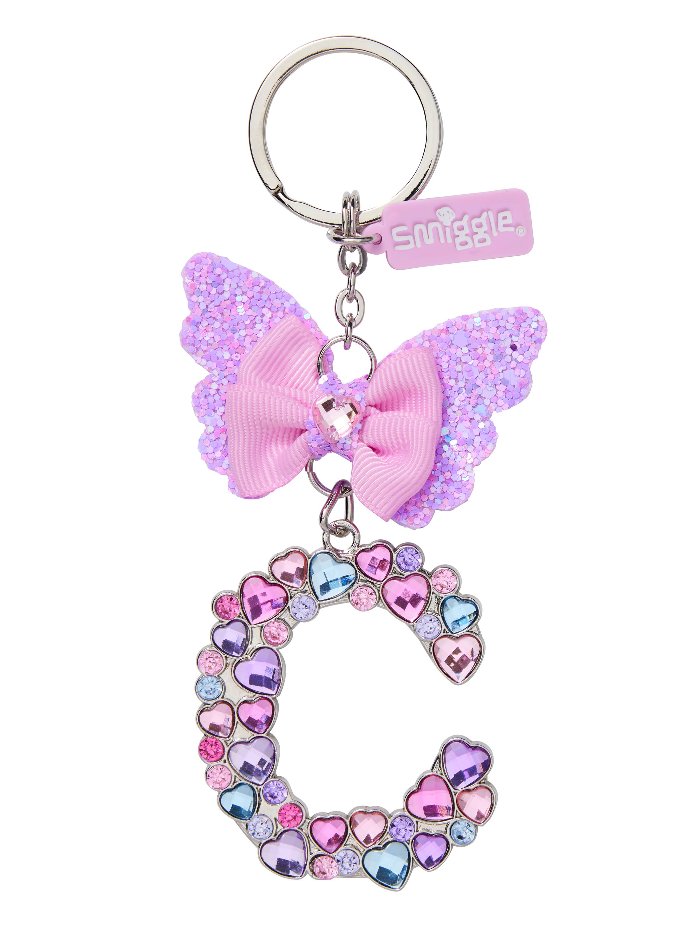 Butterfly Jewel  Alphabet Keyring