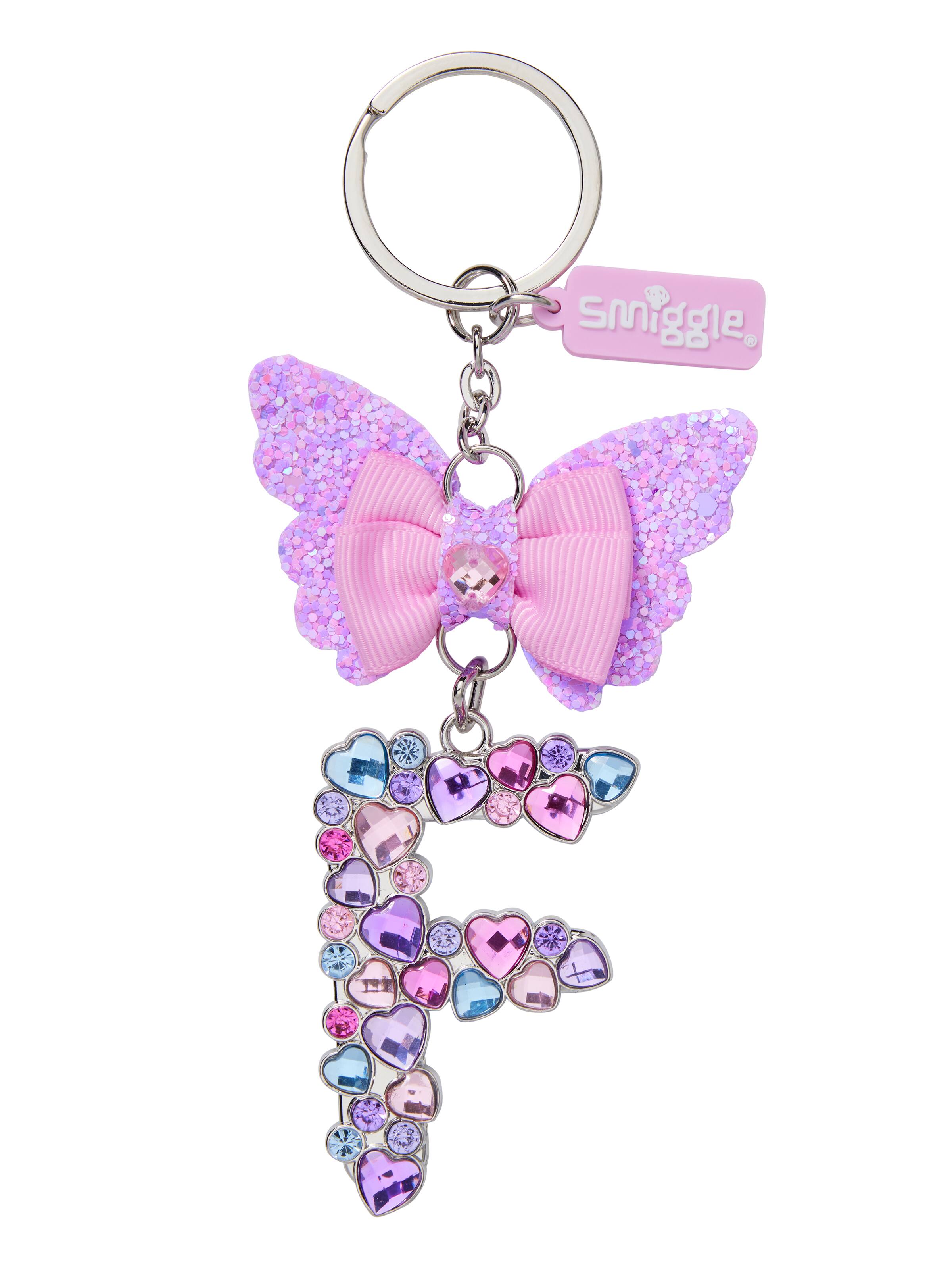 Butterfly Jewel  Alphabet Keyring