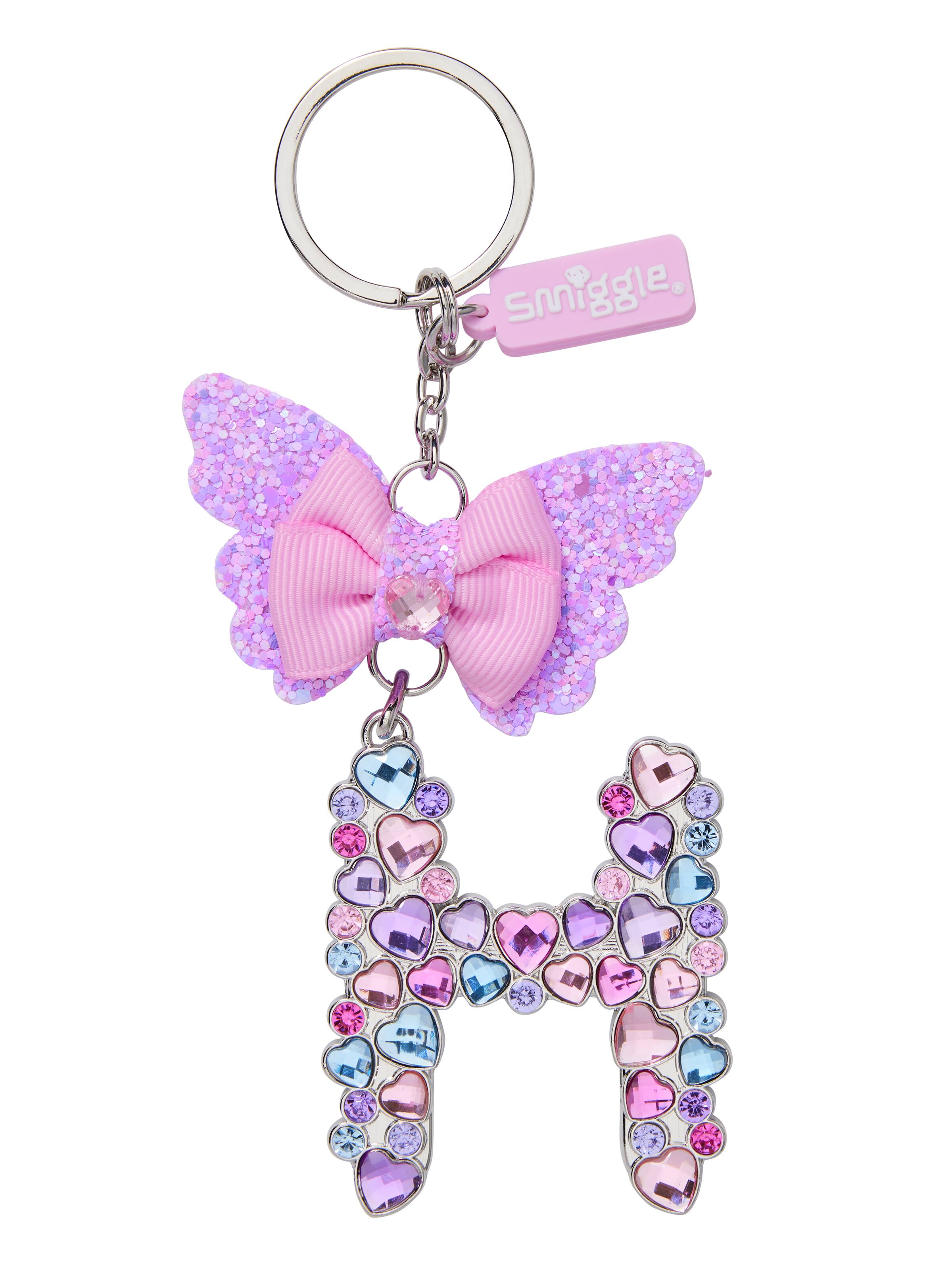 Butterfly Jewel  Alphabet Keyring