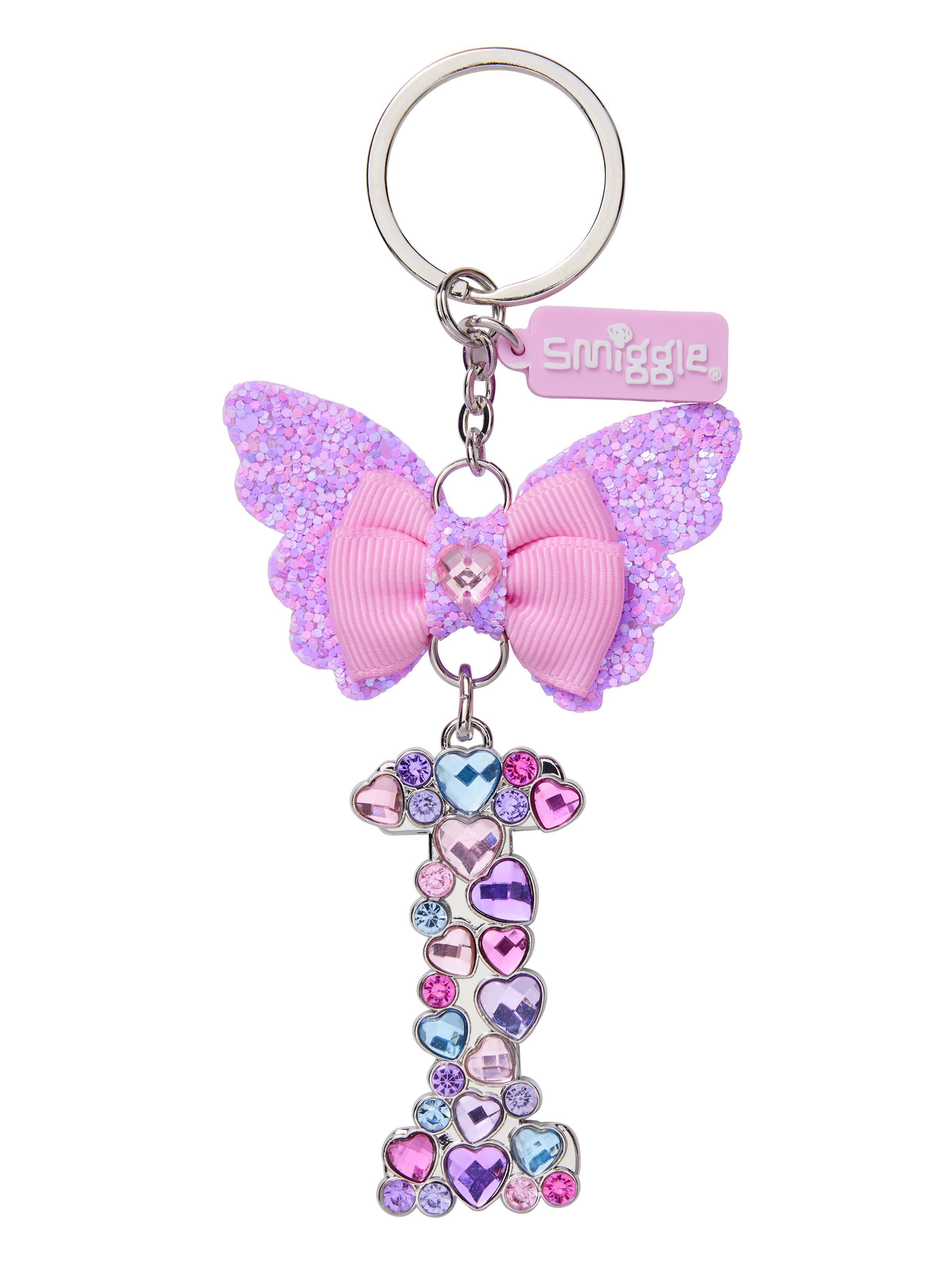 Butterfly Jewel  Alphabet Keyring