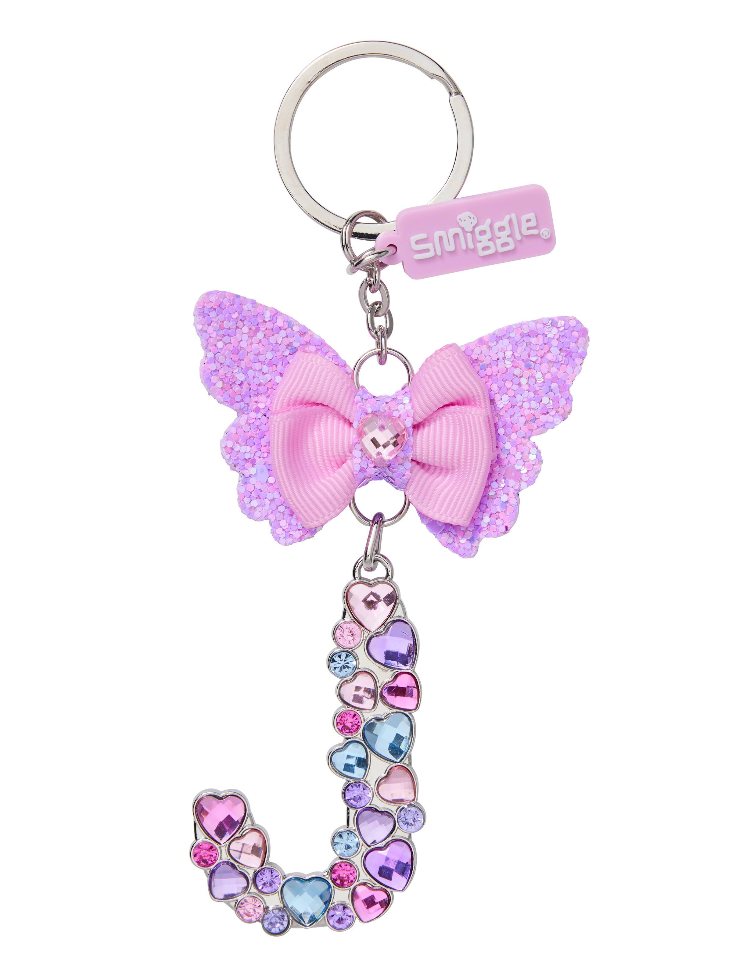 Butterfly Jewel  Alphabet Keyring