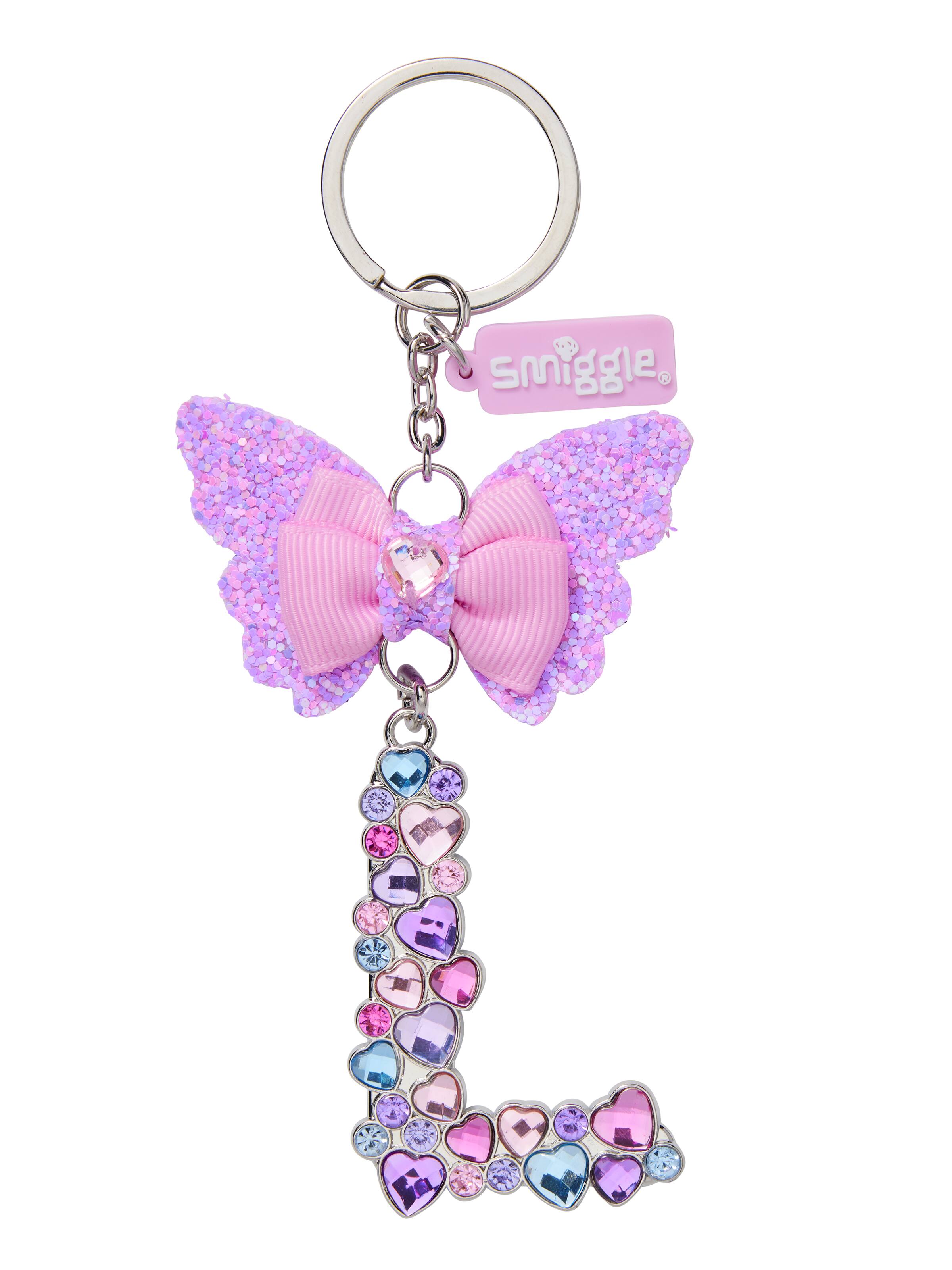 Butterfly Jewel  Alphabet Keyring