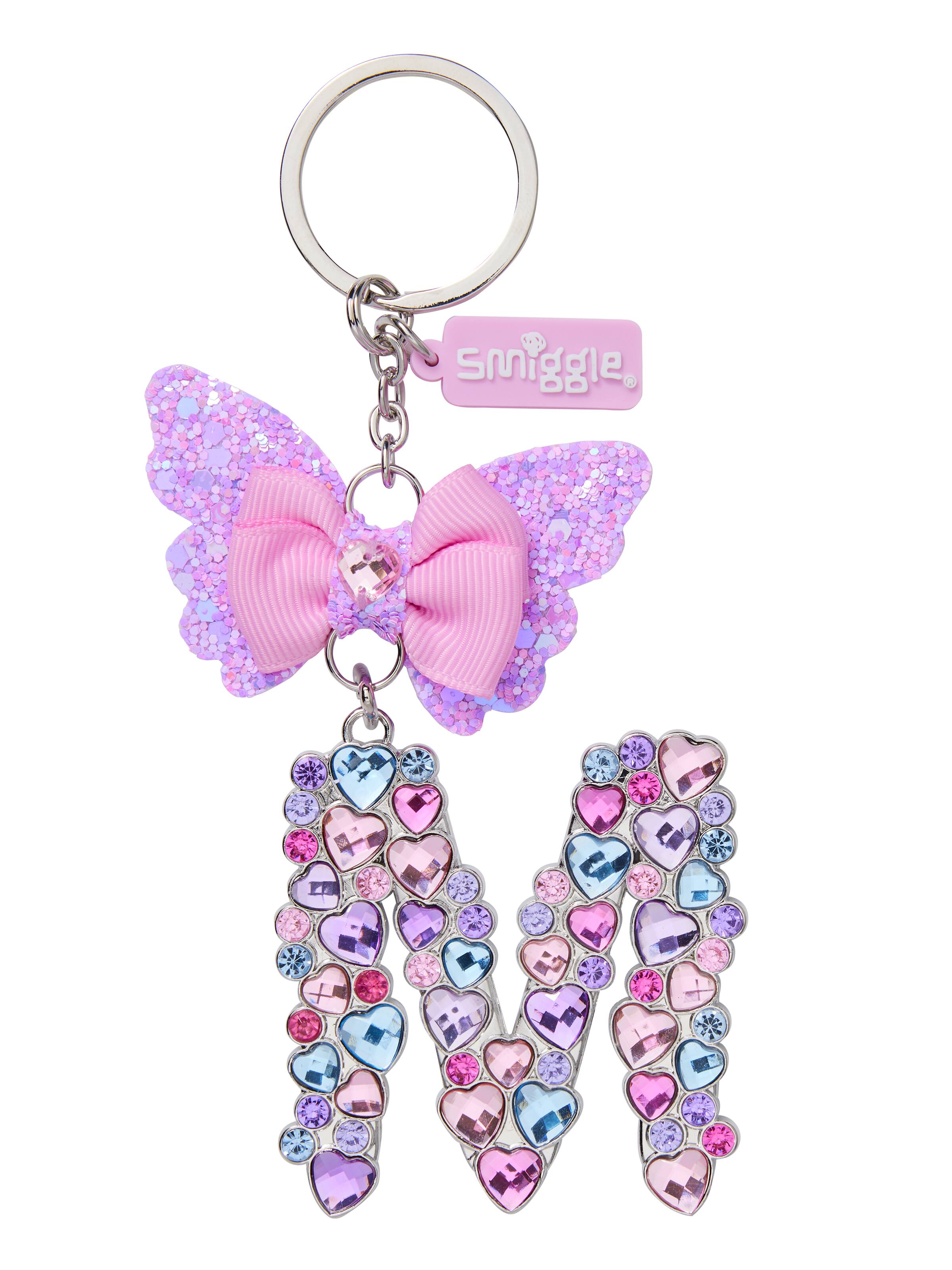 Butterfly Jewel  Alphabet Keyring