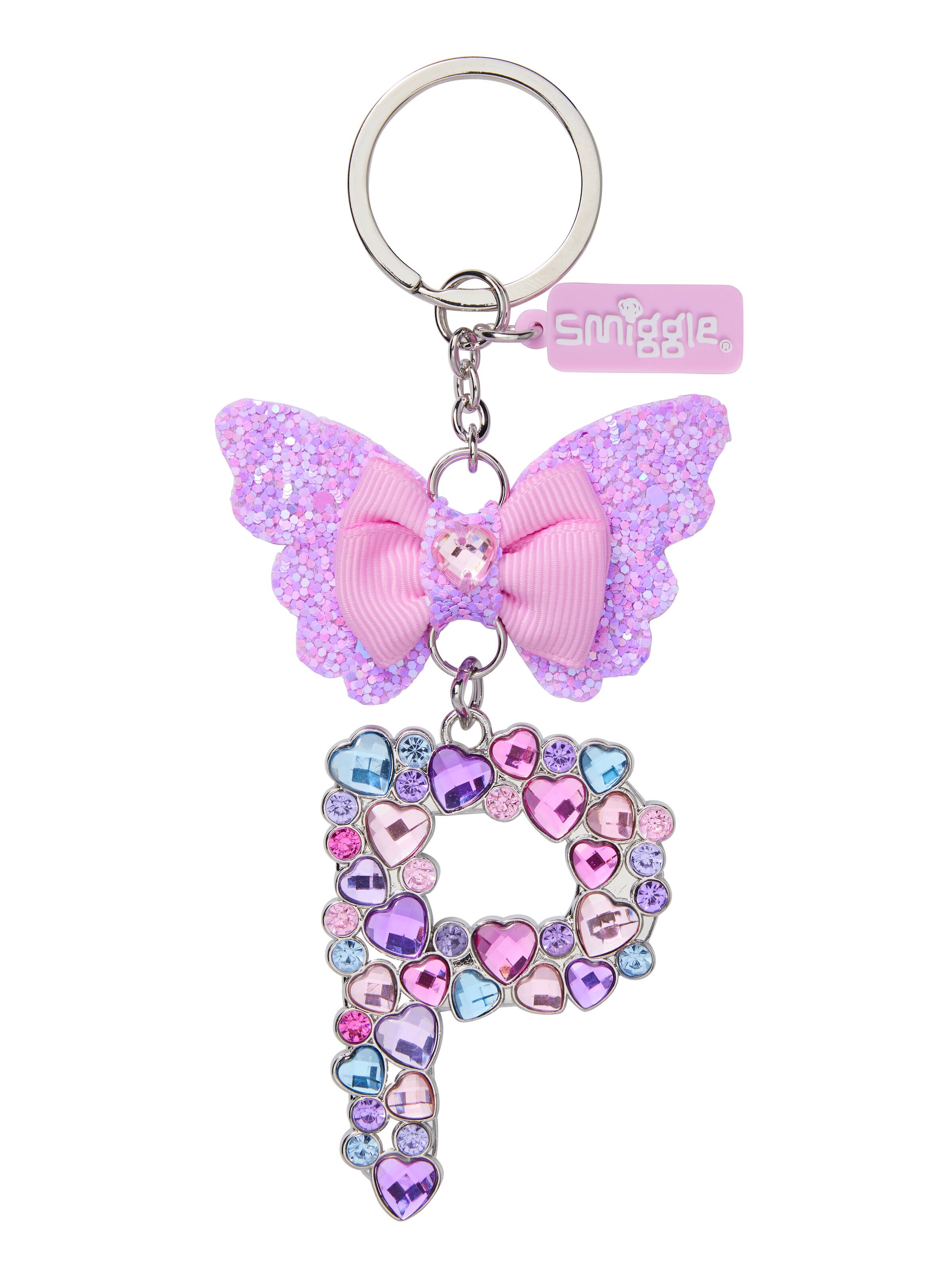 Butterfly Jewel  Alphabet Keyring
