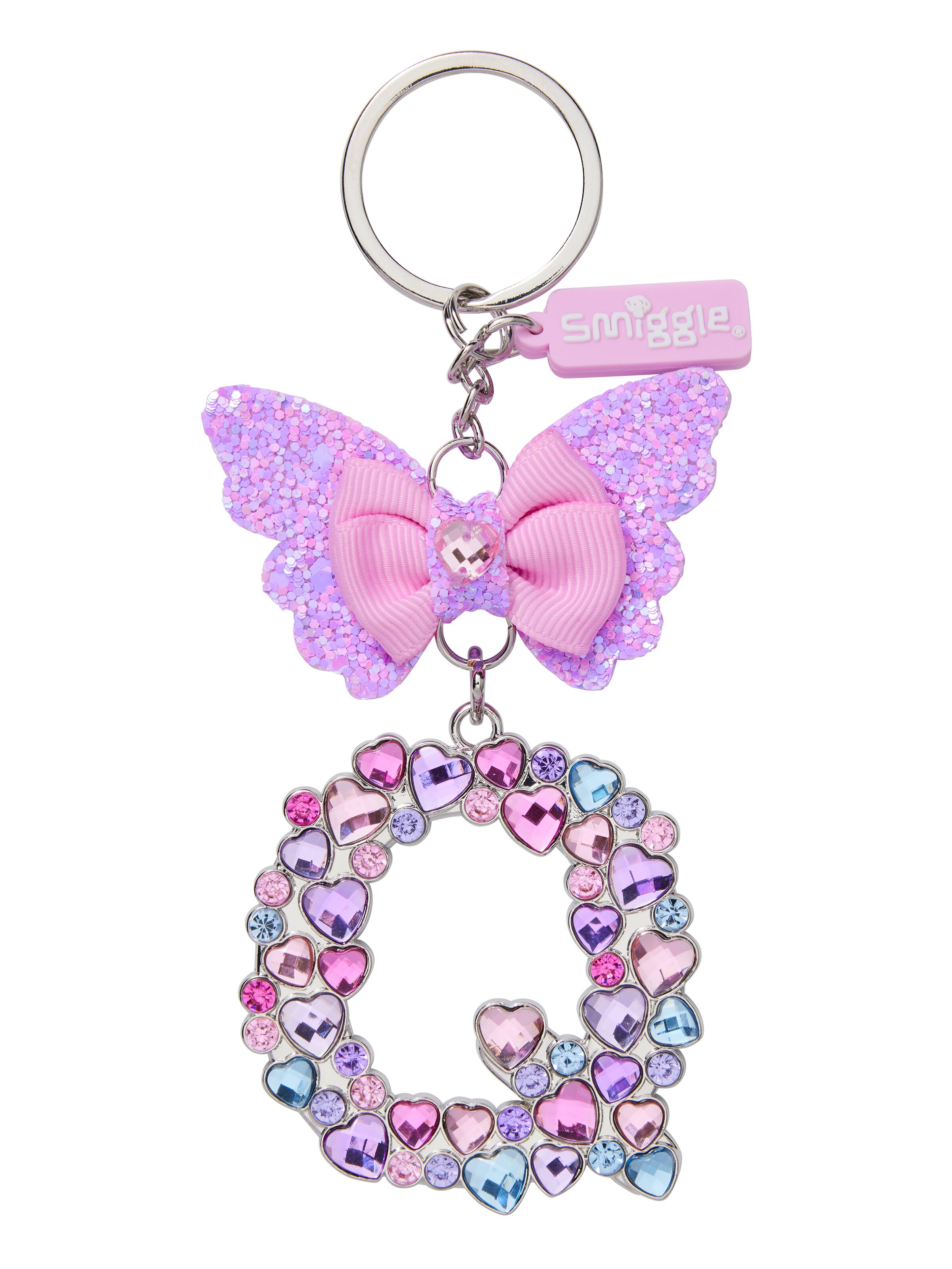 Butterfly Jewel  Alphabet Keyring