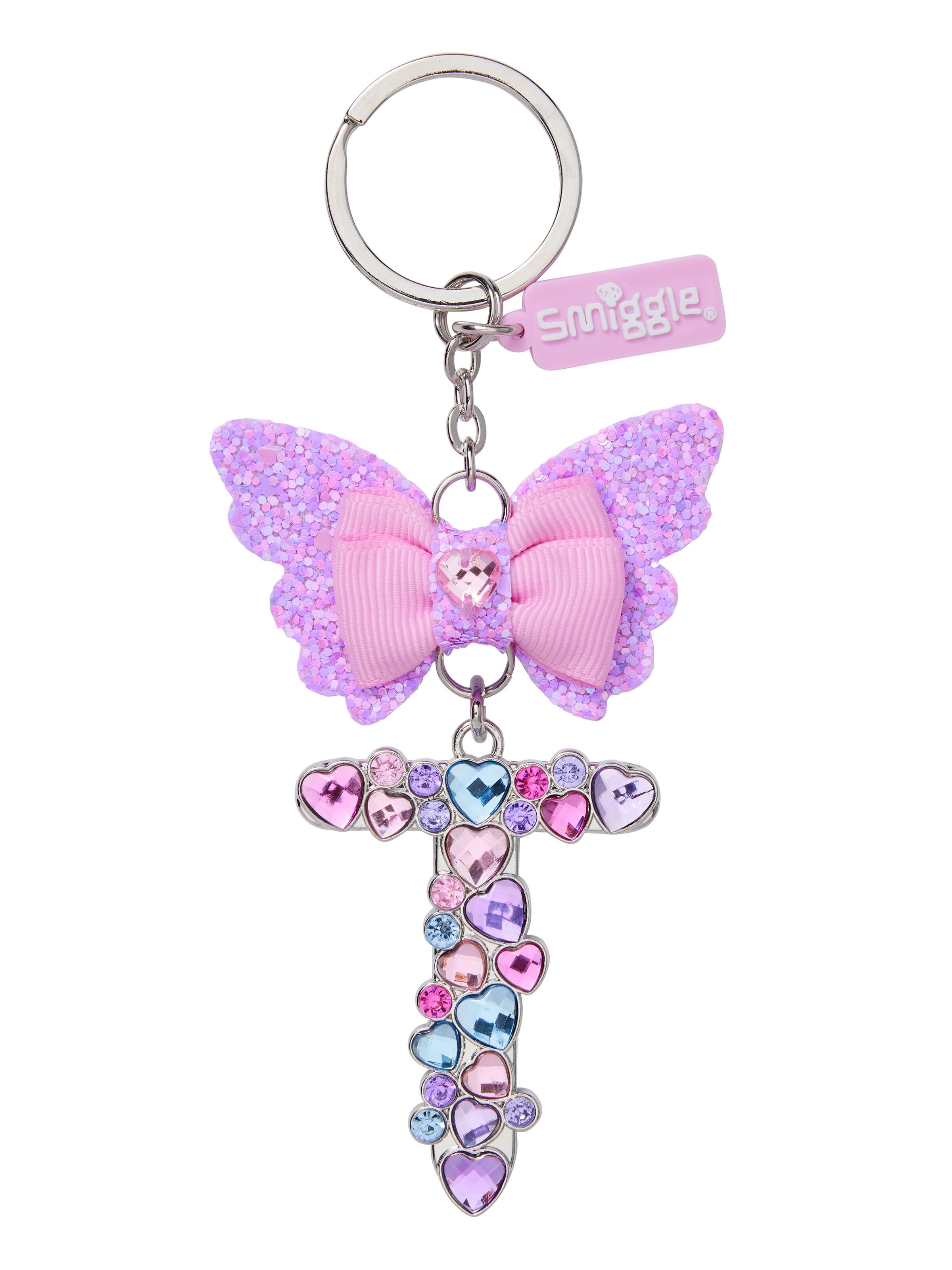Butterfly Jewel  Alphabet Keyring