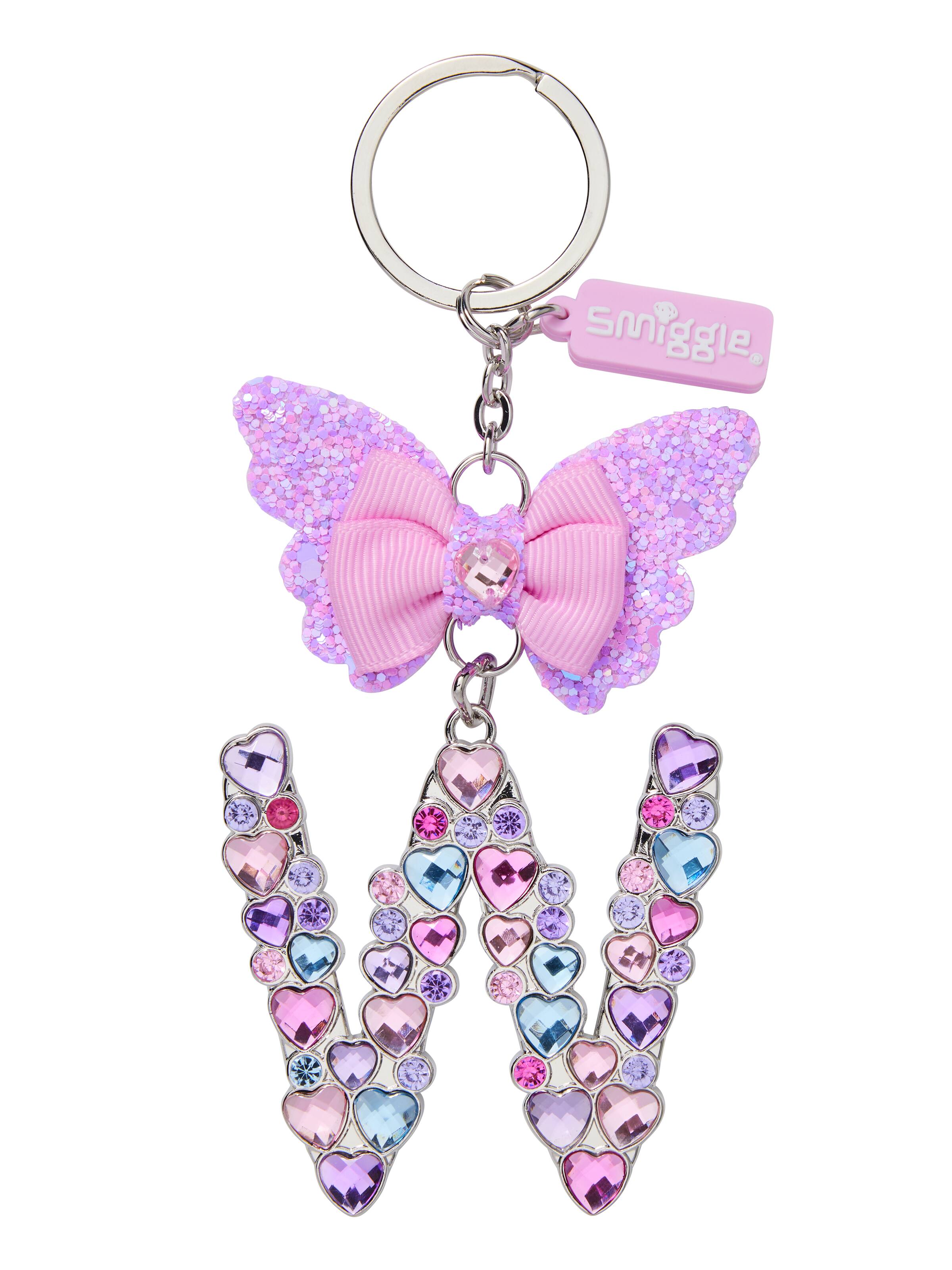Butterfly Jewel  Alphabet Keyring