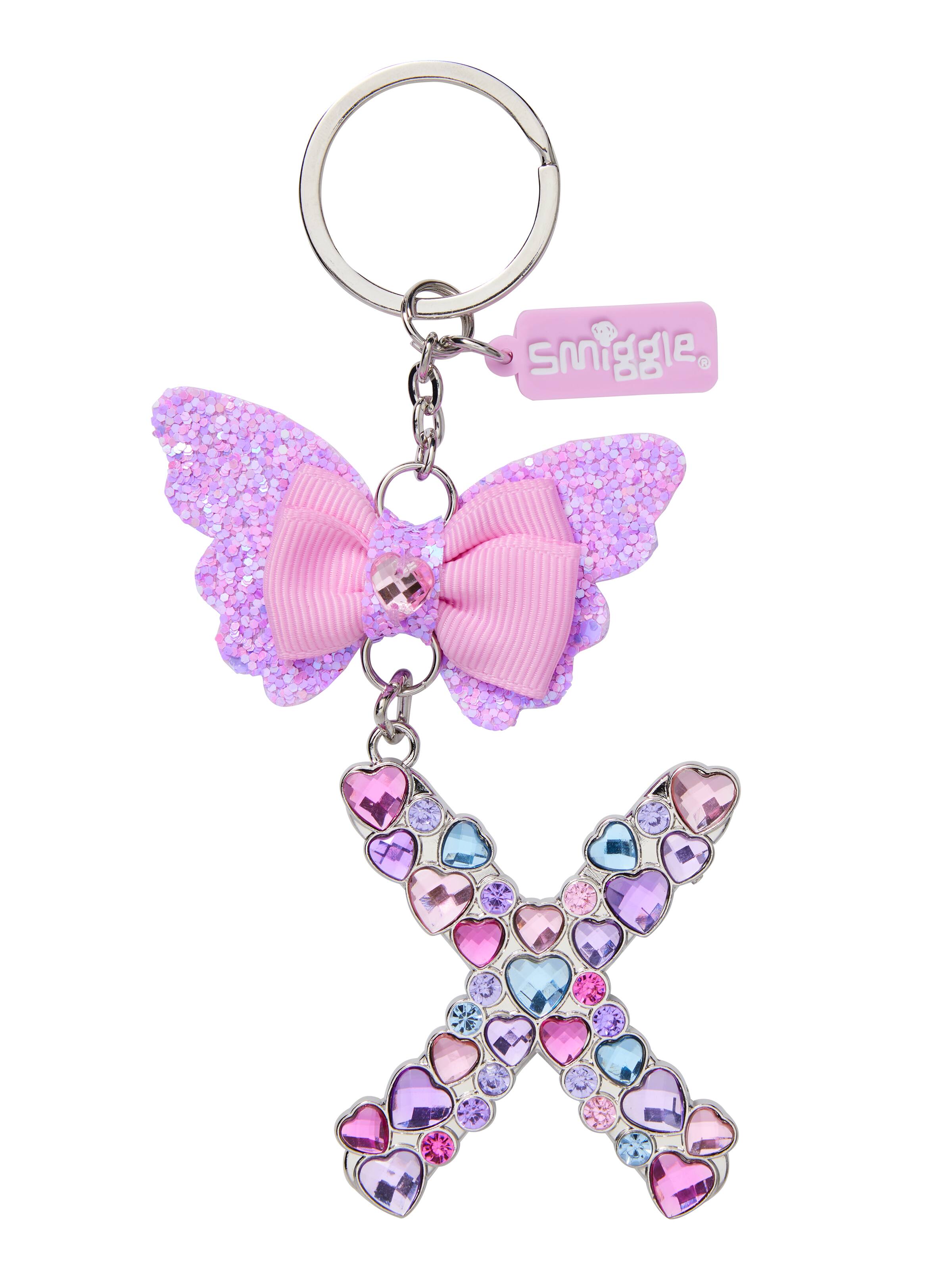 Butterfly Jewel  Alphabet Keyring