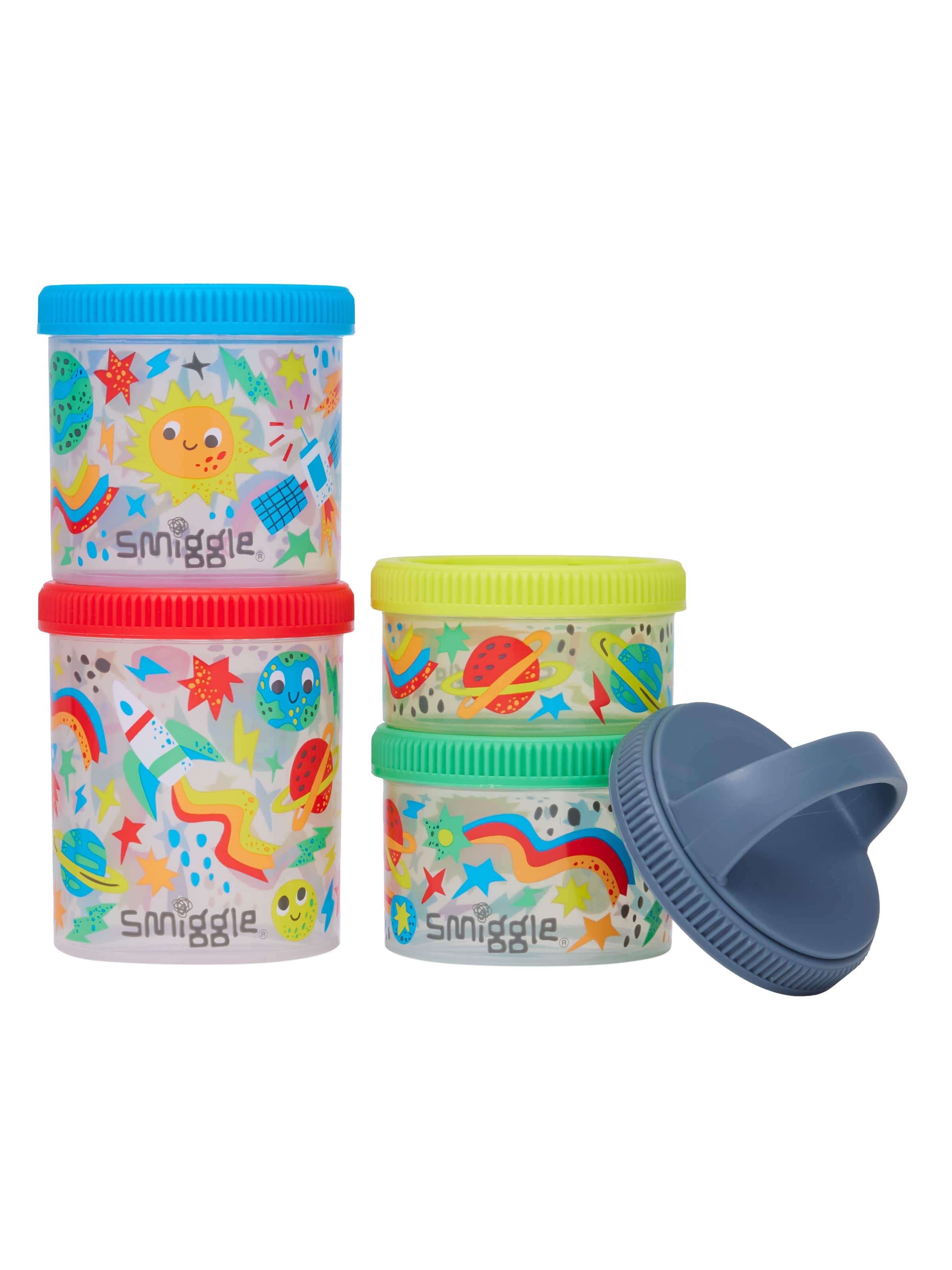 Little Journeys Snack N Stack Containers X 4