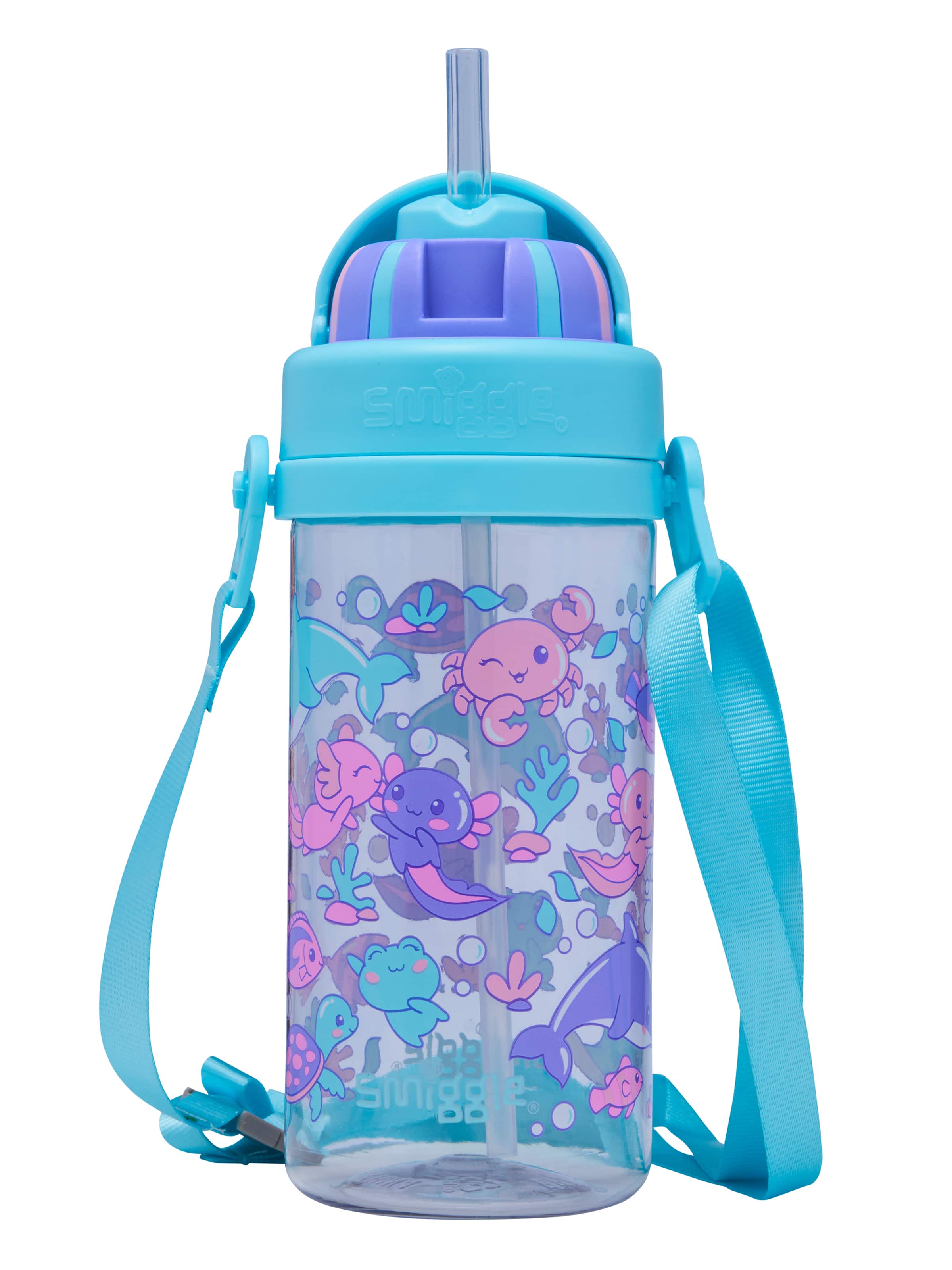 Little Journeys Teeny Tiny Plastic Drink Bottle With Strap 400Ml