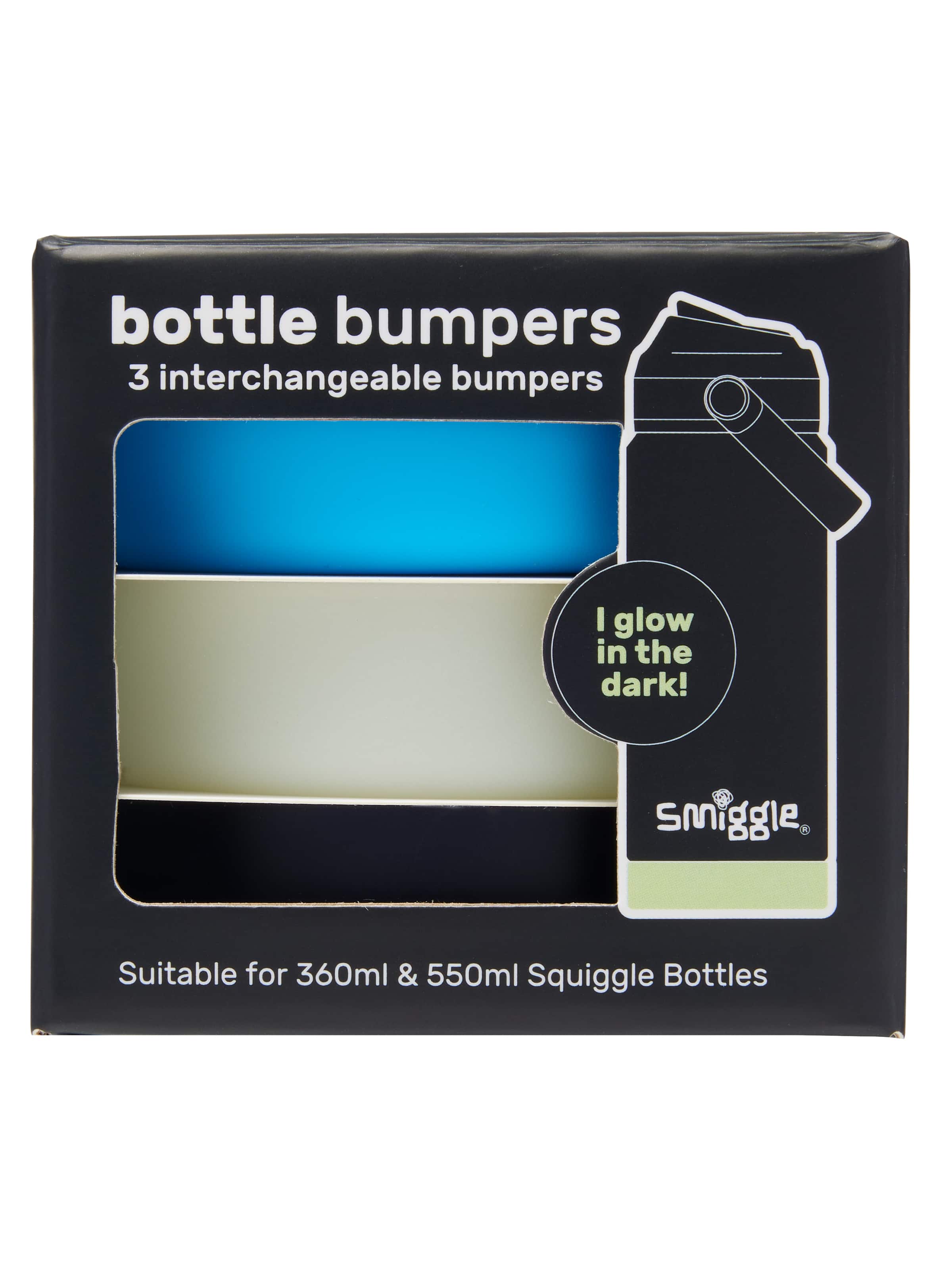 Small Squiggle Bottle Bumpers X3