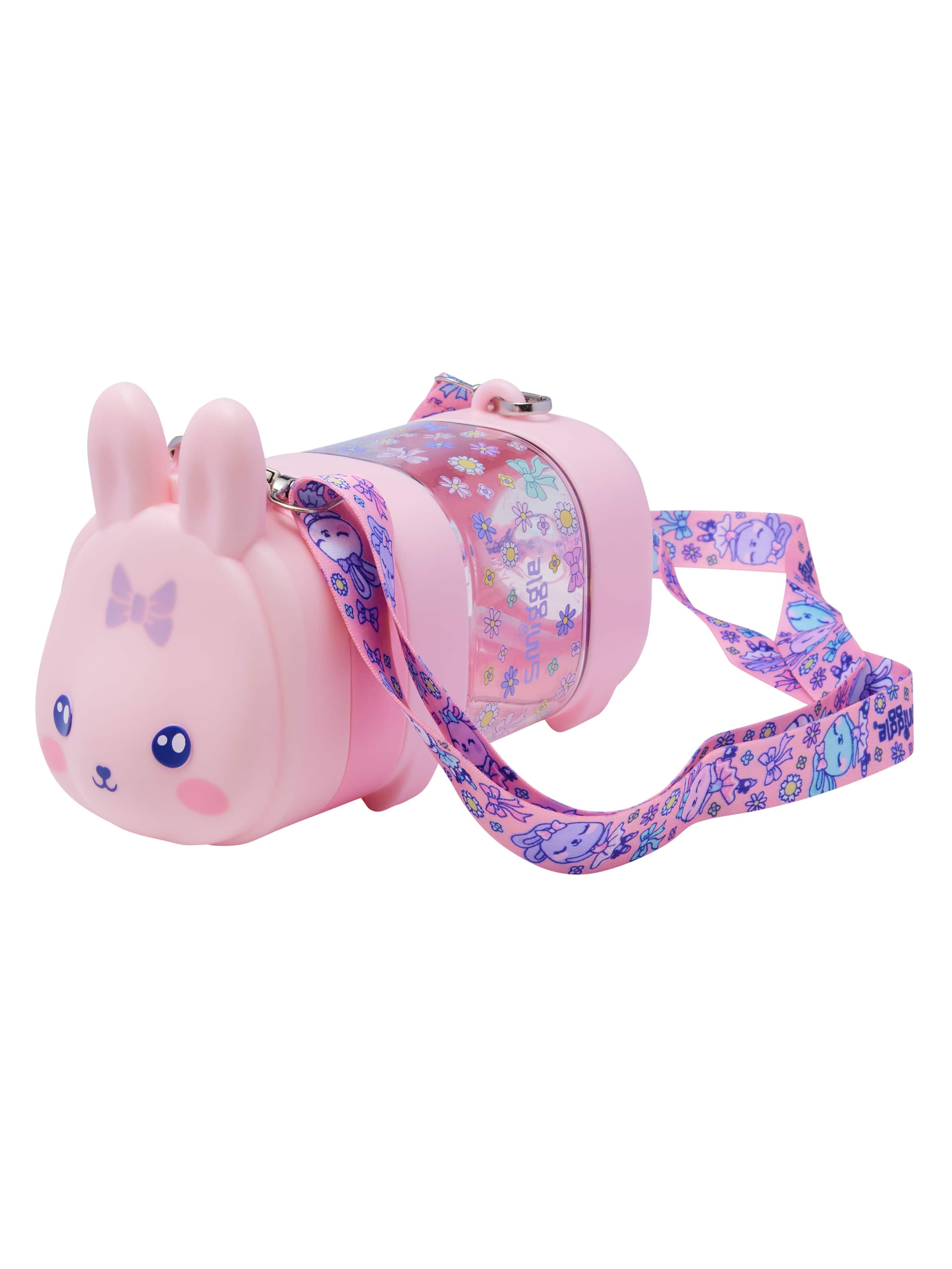 Playtime Teeny Tiny Plastic Character Drink Bottle With Strap 450Ml