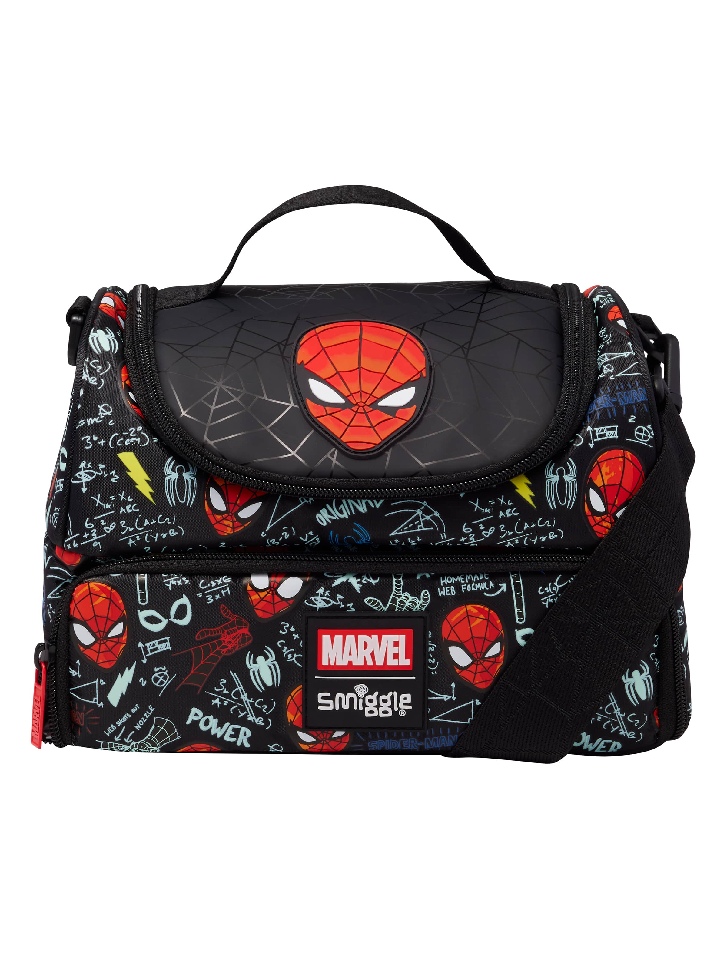 Spidey Dual Compartment Lunchbag With Strap