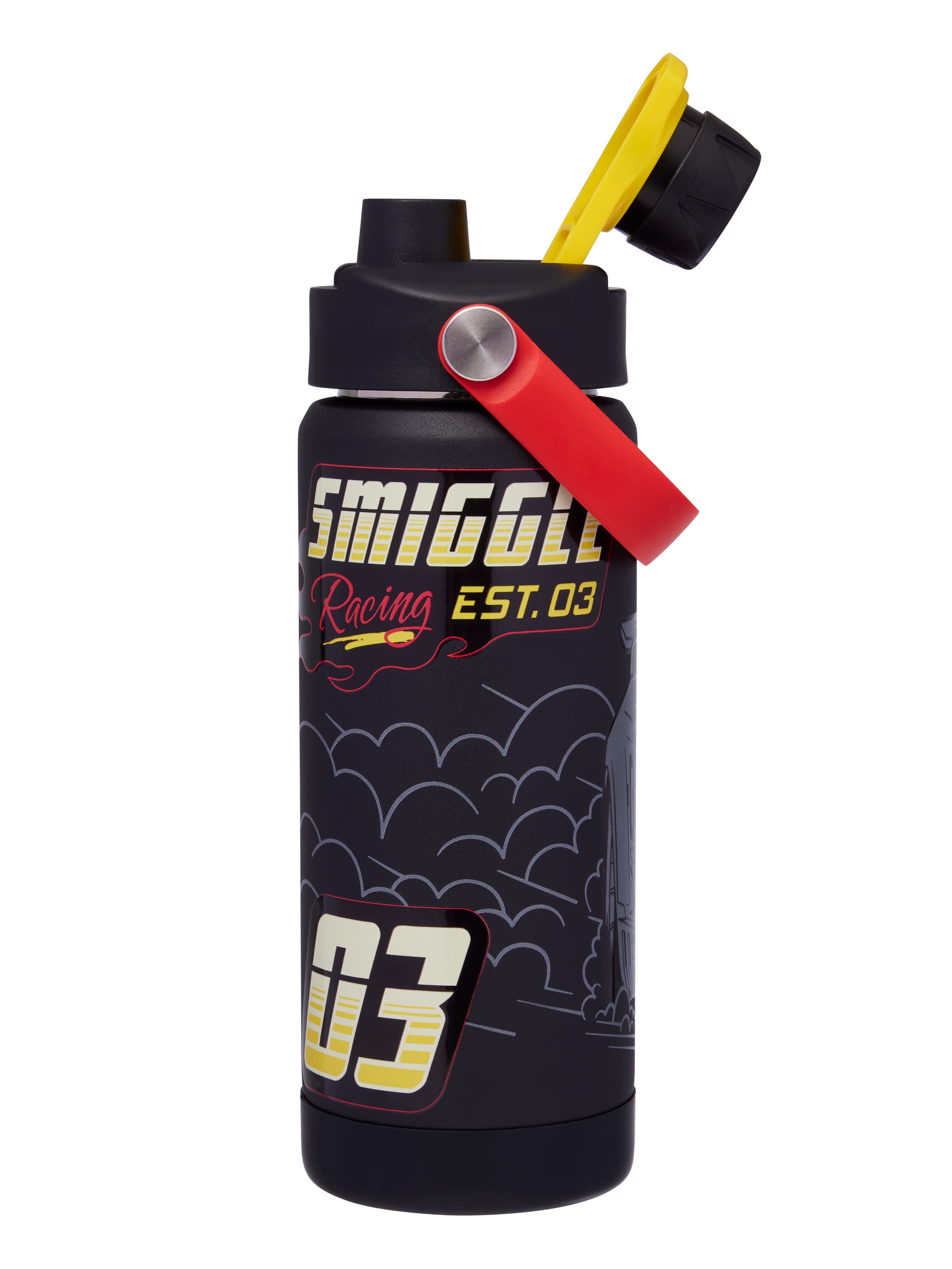 Pit Stop Squiggle Stainless Steel Insulated Drink Bottle 550Ml