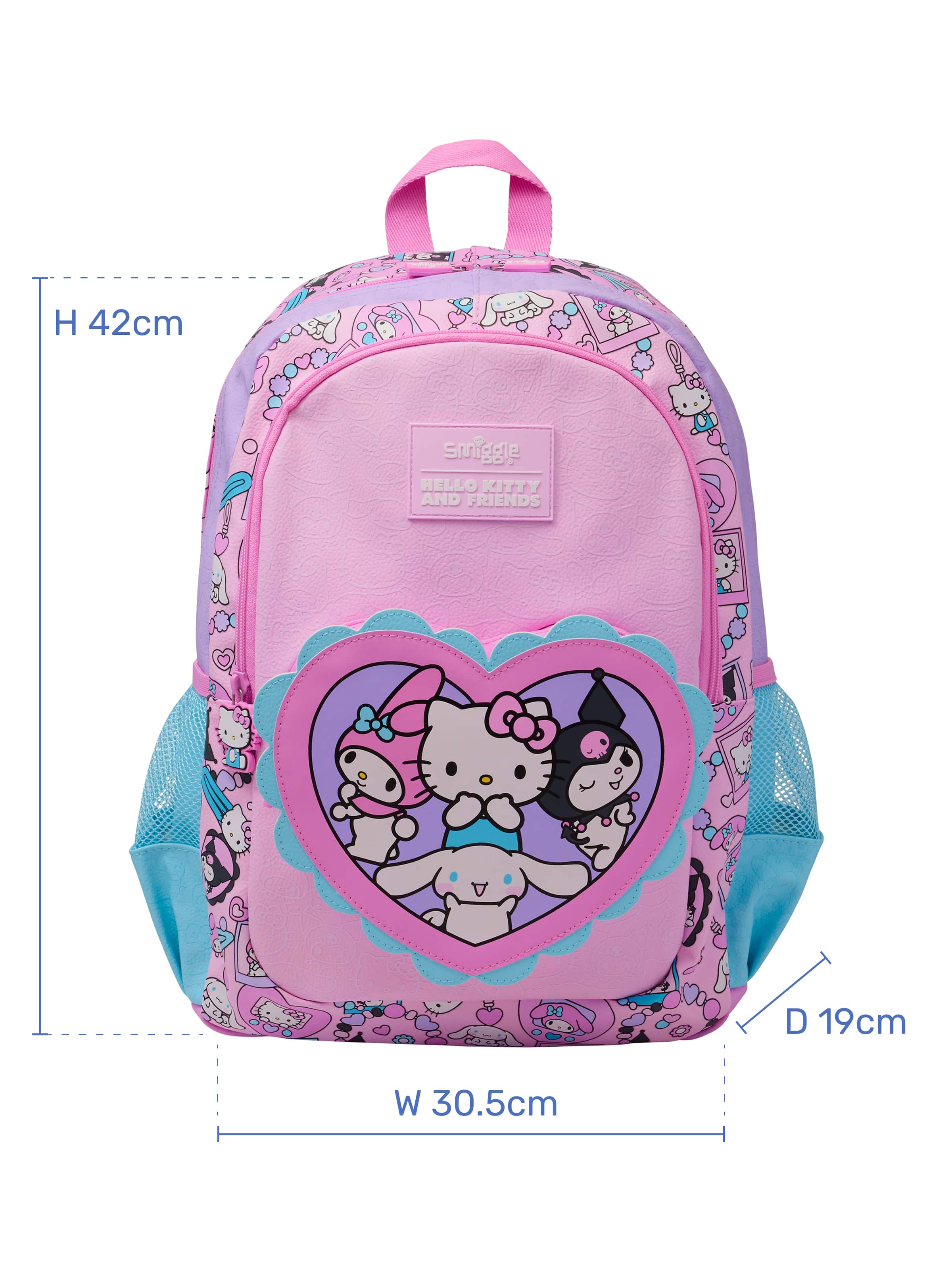 hello kitty backpack uk Sanrio Set 4 Pcs Girls Water Bottle Pencil Case Insulated Lunch Bag Cinnamoroll Kuromi My Melody Teens Kawaii School Supplies Fashion Bag Sanrio Hello Kitty Fluffy