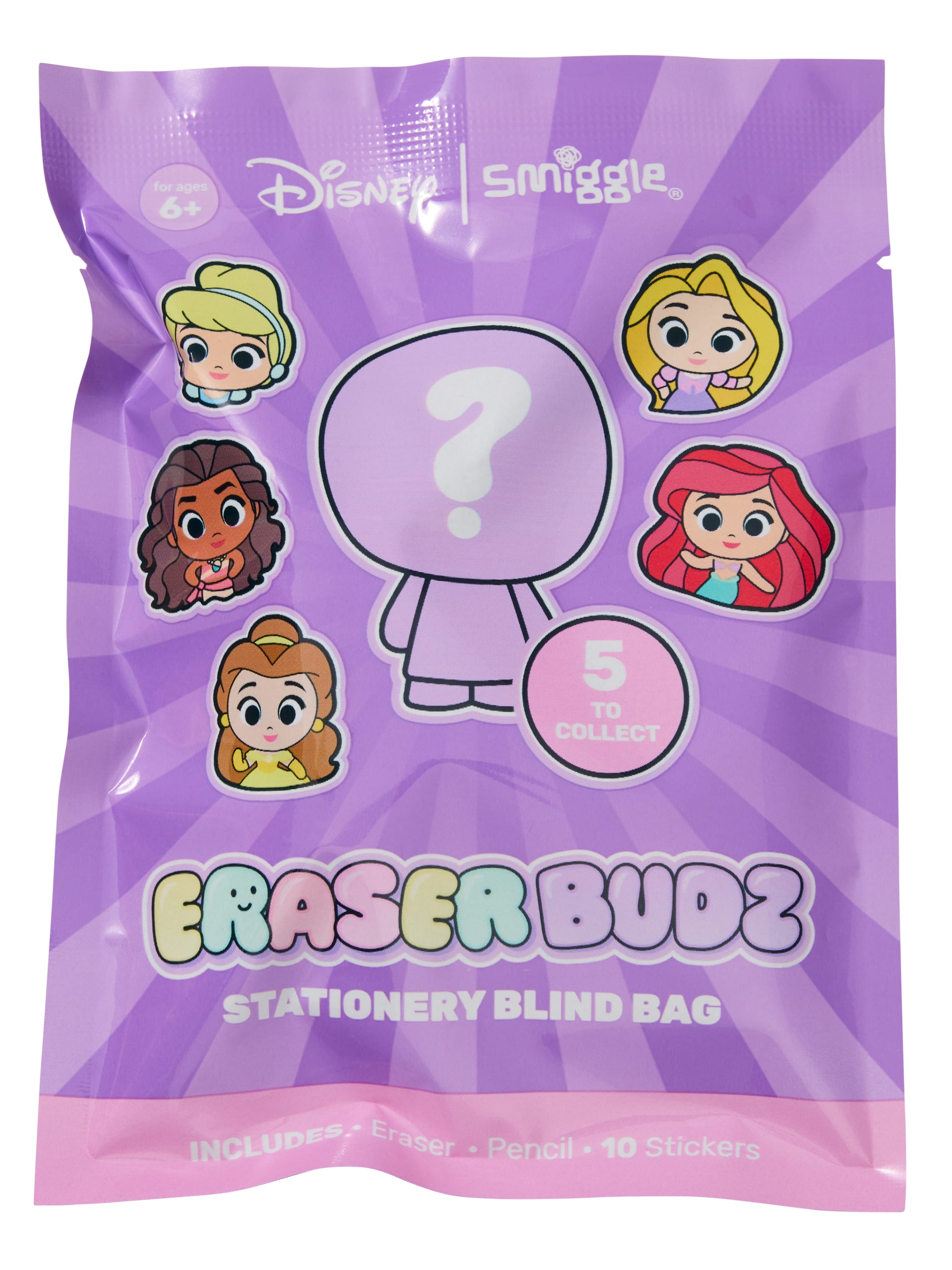 Disney Princess Eraser Budz Stationery Blind Bag