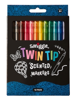 Twin Tip Scented Markers Pack X12