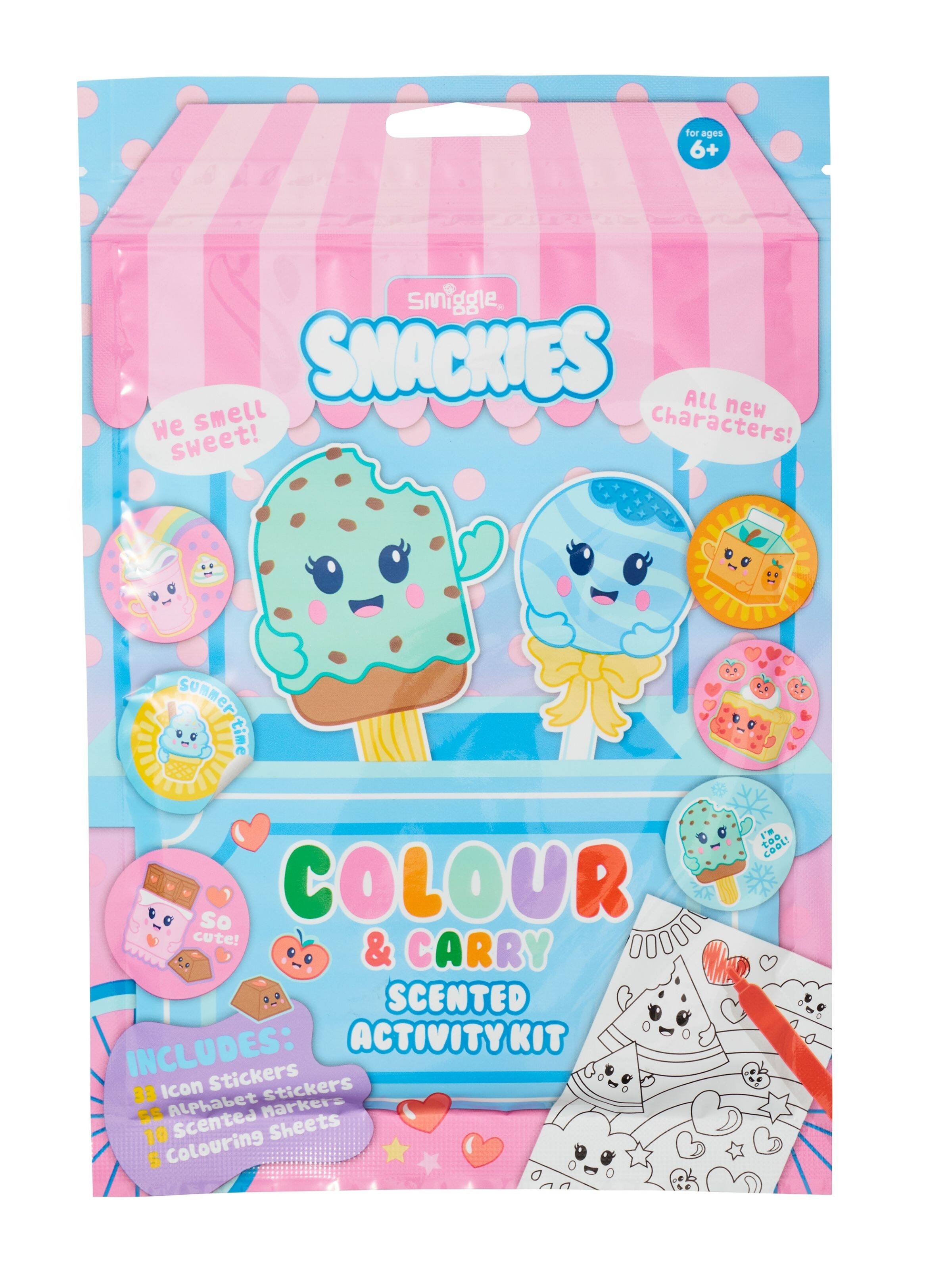 Snackies Mini Colour & Carry Scented Activity Kit