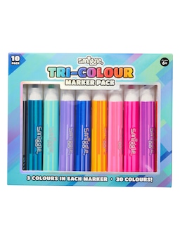 Tri Colour Marker Pack X10