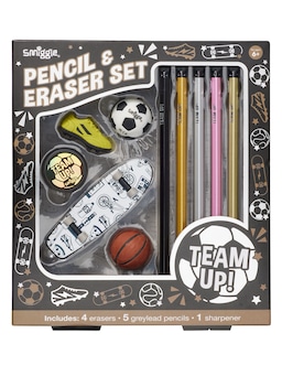 Team Up Pencil & Eraser Set