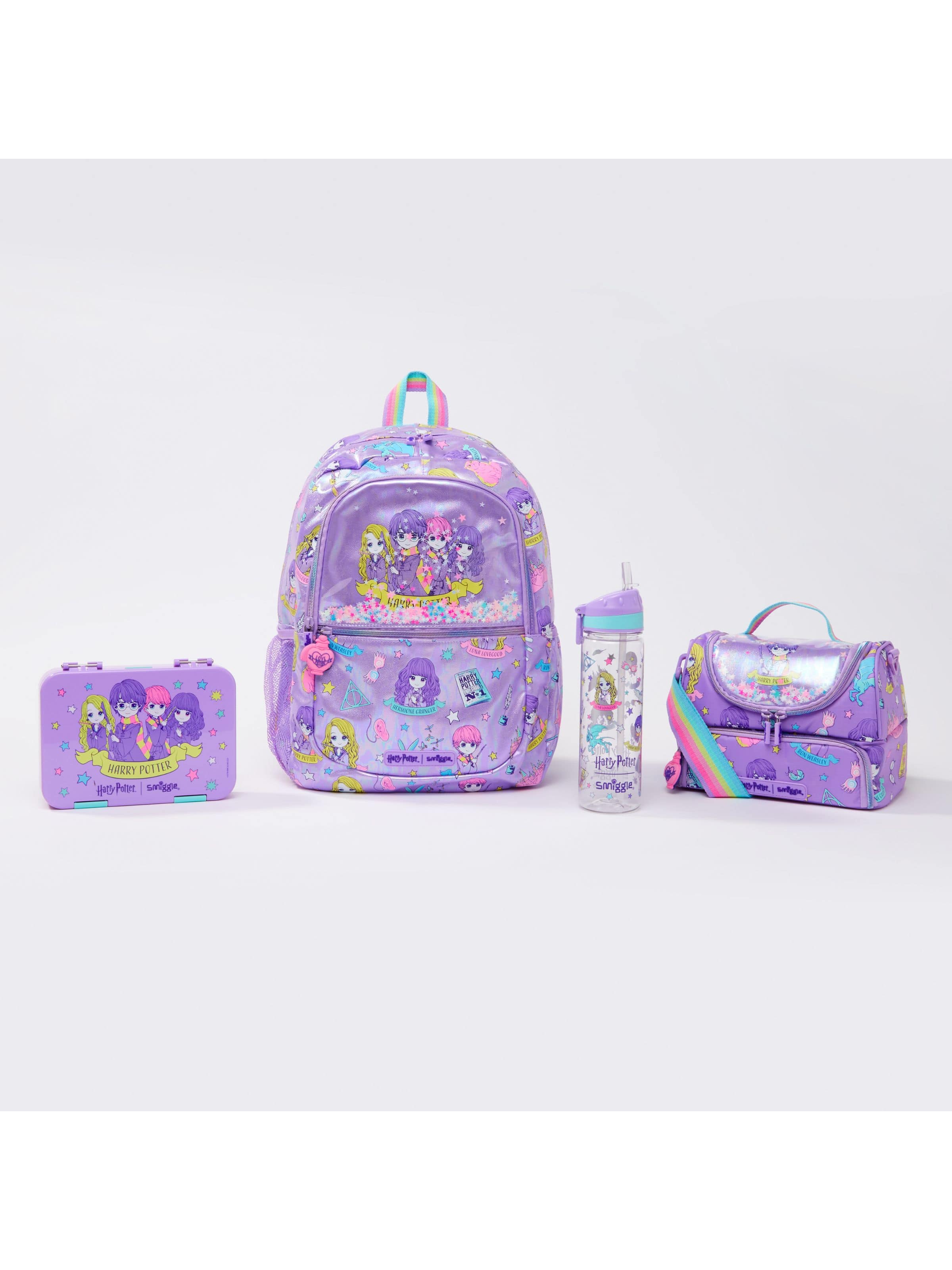 Harry Potter Happy Medium Bento Lunchbox 4 Piece Bundle