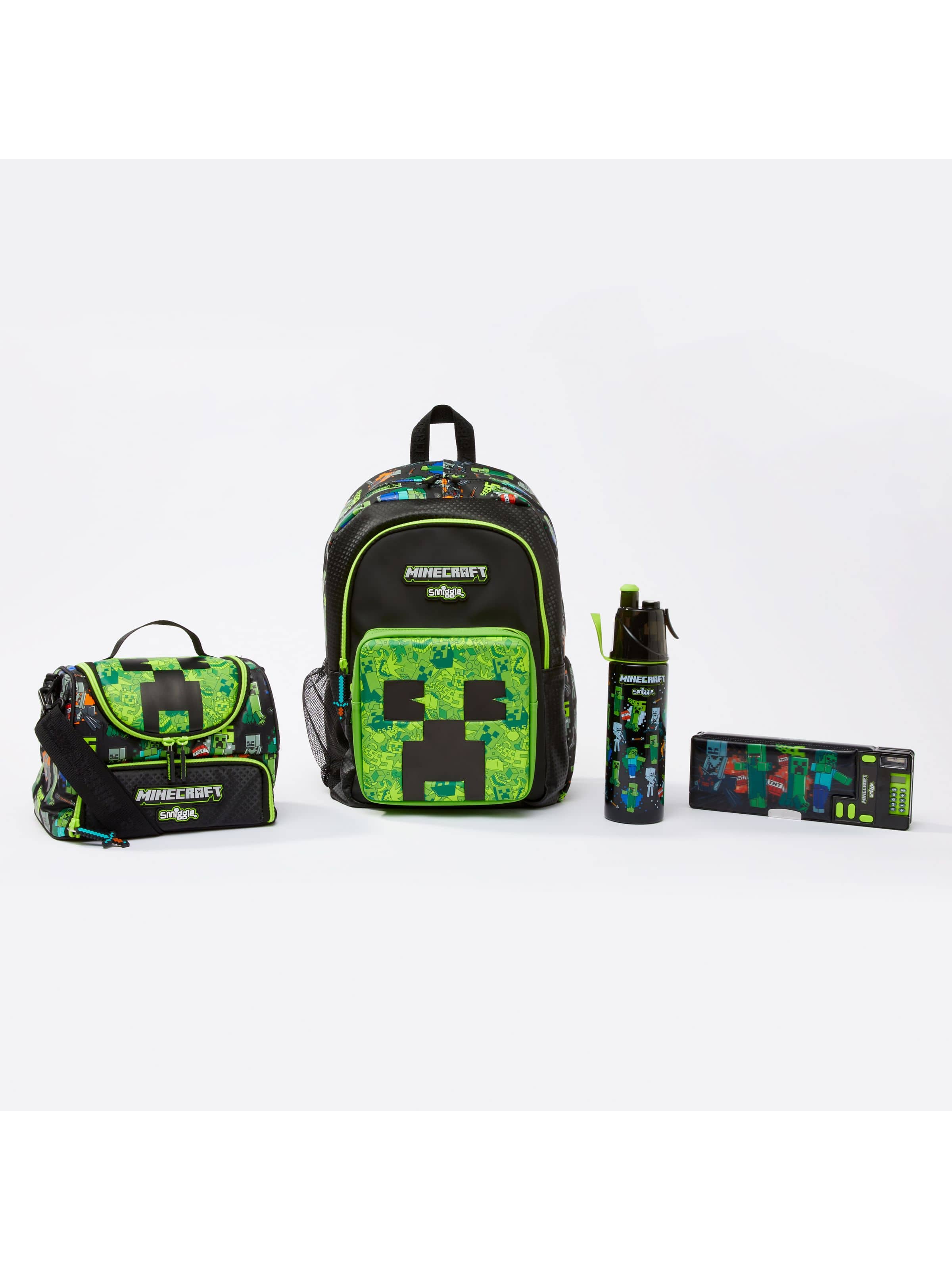 Minecraft Spritz Insulated Stainless Steel Bottle 4 Piece Bundle