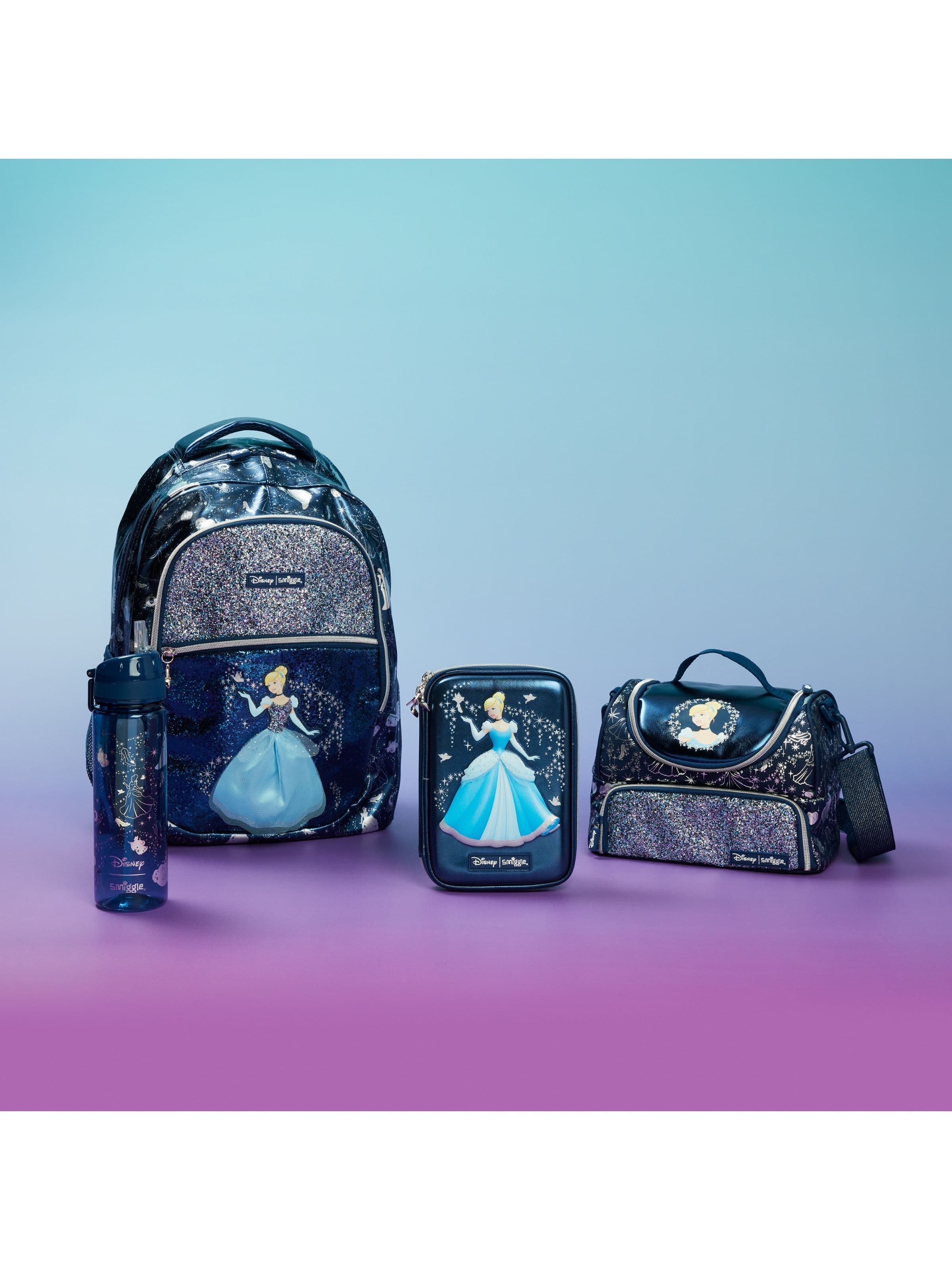 Disney Princess Essential Hardtop Pencil Case Bundle