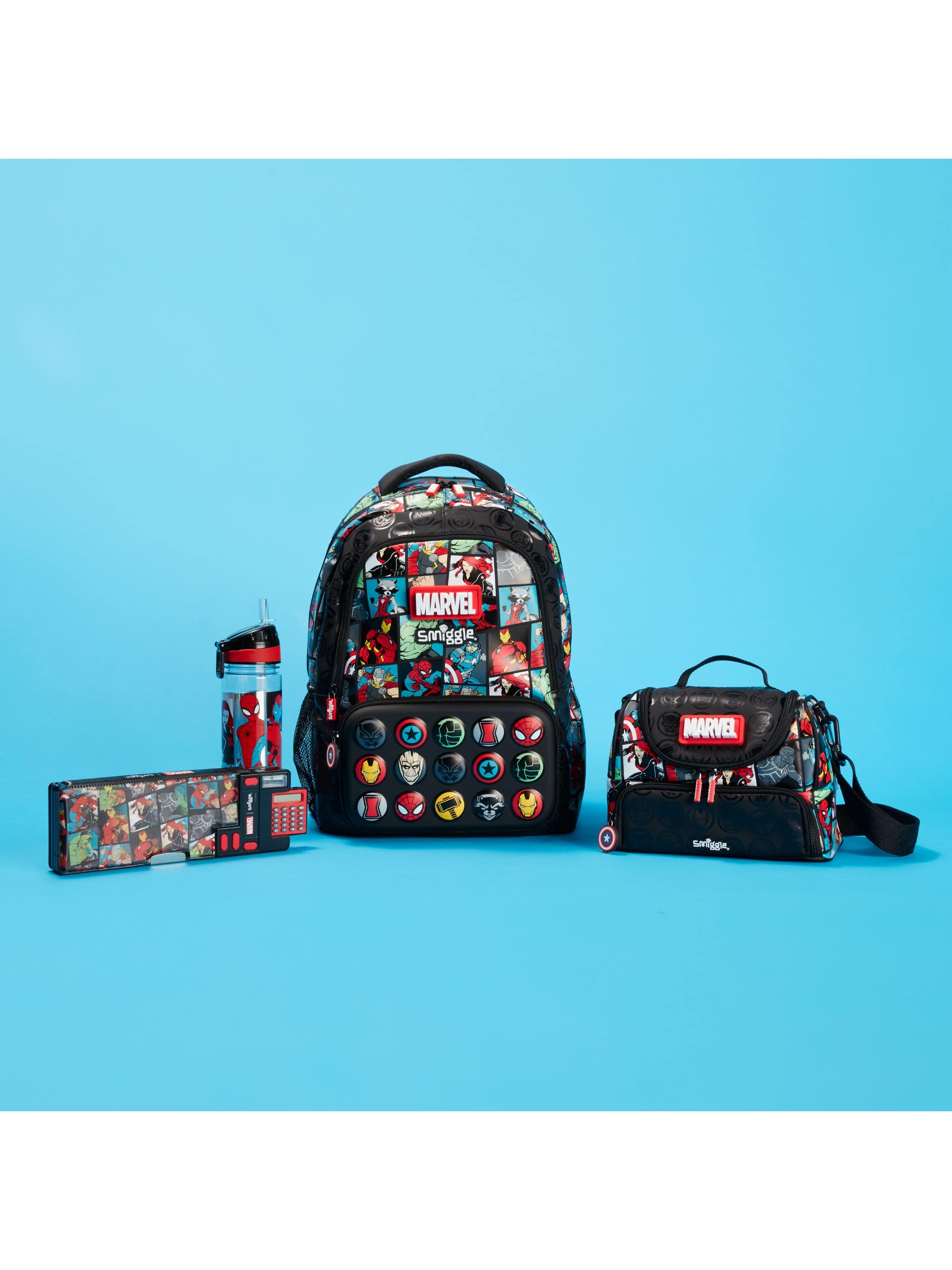 Marvel Essential Pop Out Pencil Case Bundle