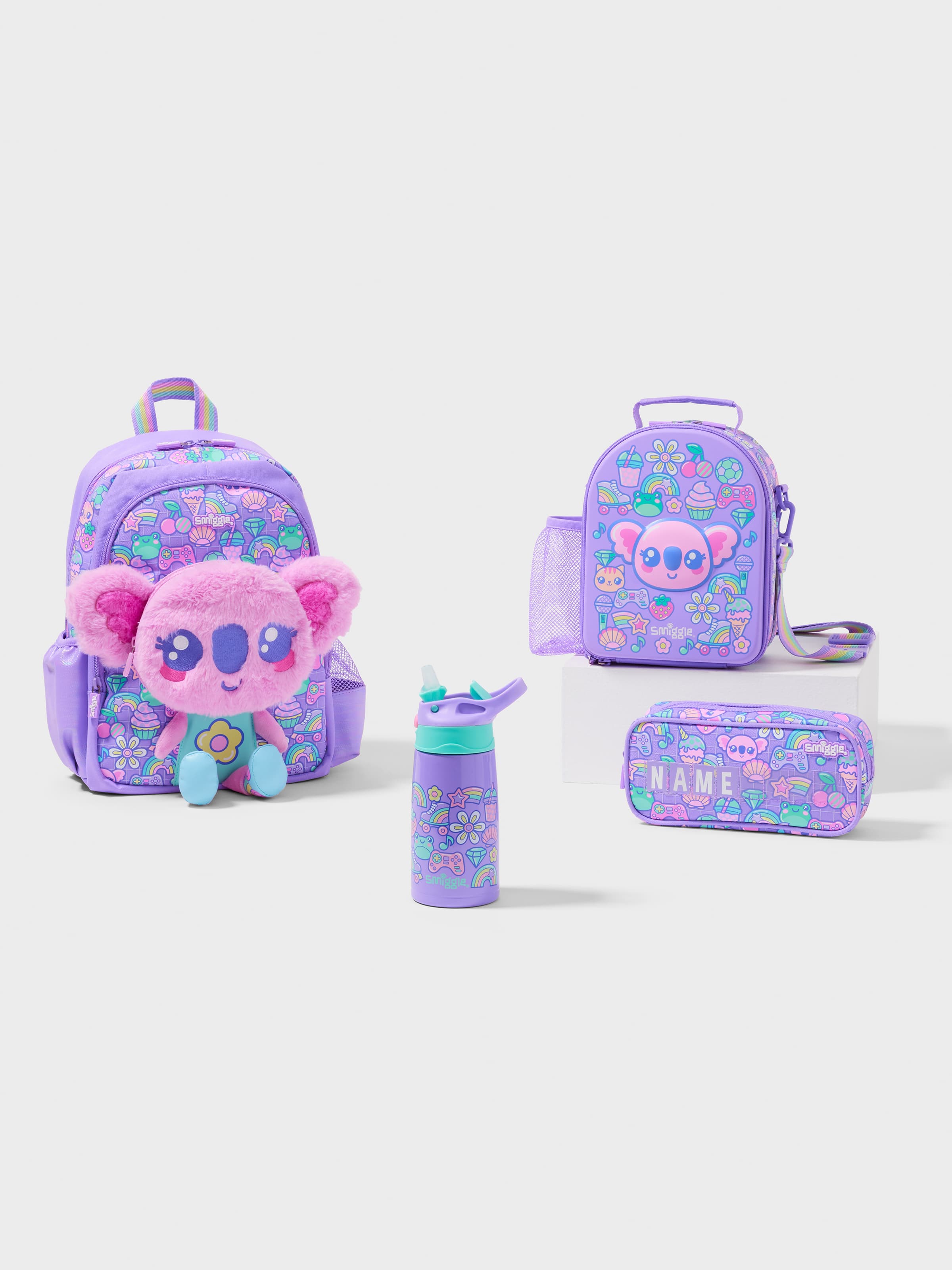 Curious 4 Piece Junior Character Backpack Bundle