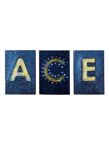 Space Light Up Glitter Alphabet A5 Notebook                                                                                     