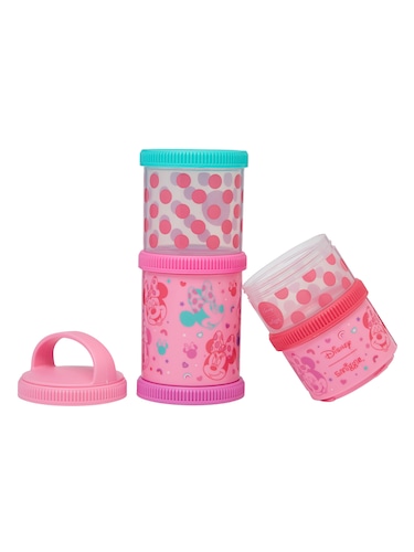 Minnie Mouse Snack & Stack Containers X4                                                                                        